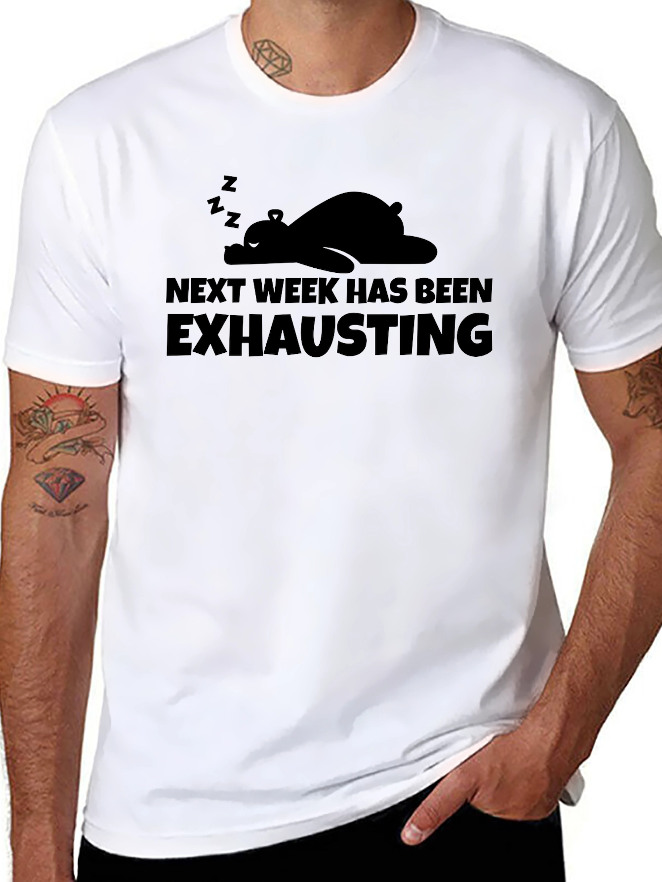Exhausted Week Graphic Tee