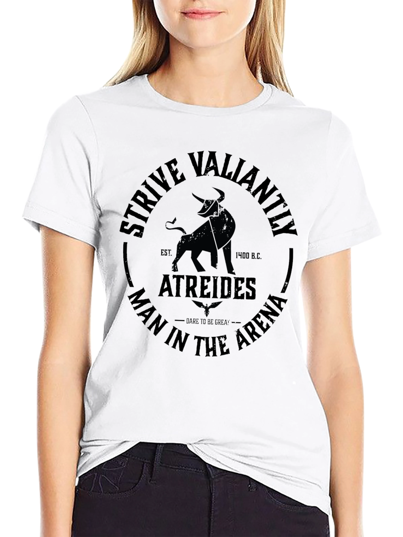 Atreides Strive Valiantly T-Shirt - Man in the Arena