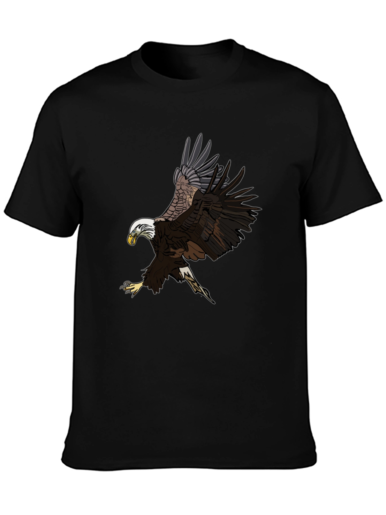 Bald Eagle Graphic Black T-Shirt