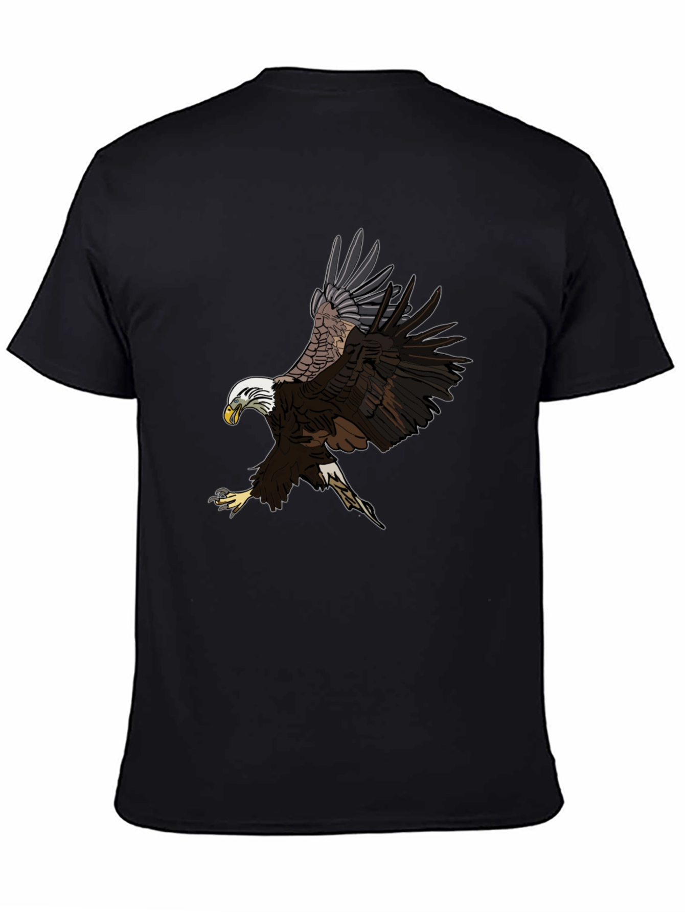 Bald Eagle Graphic Black T-Shirt