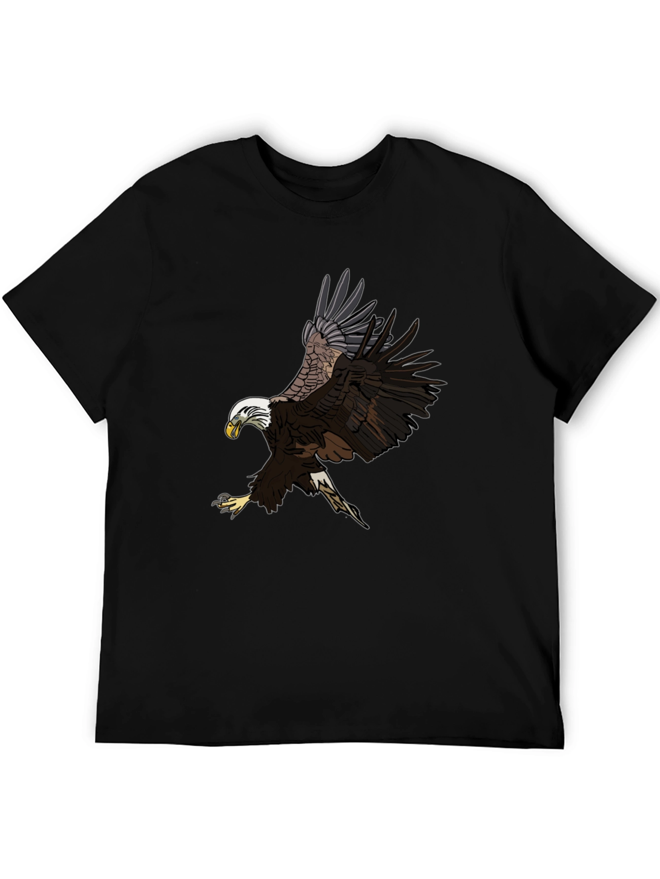 Bald Eagle Graphic Black T-Shirt