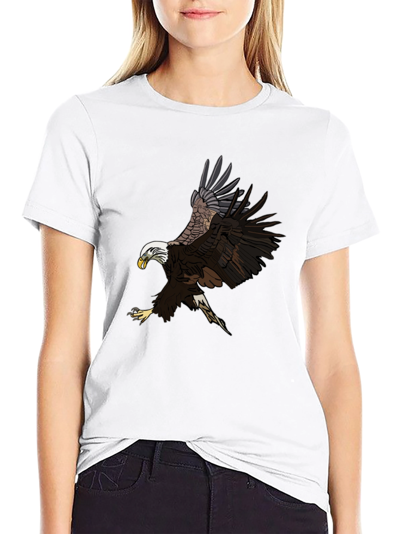 Bald Eagle Graphic Black T-Shirt