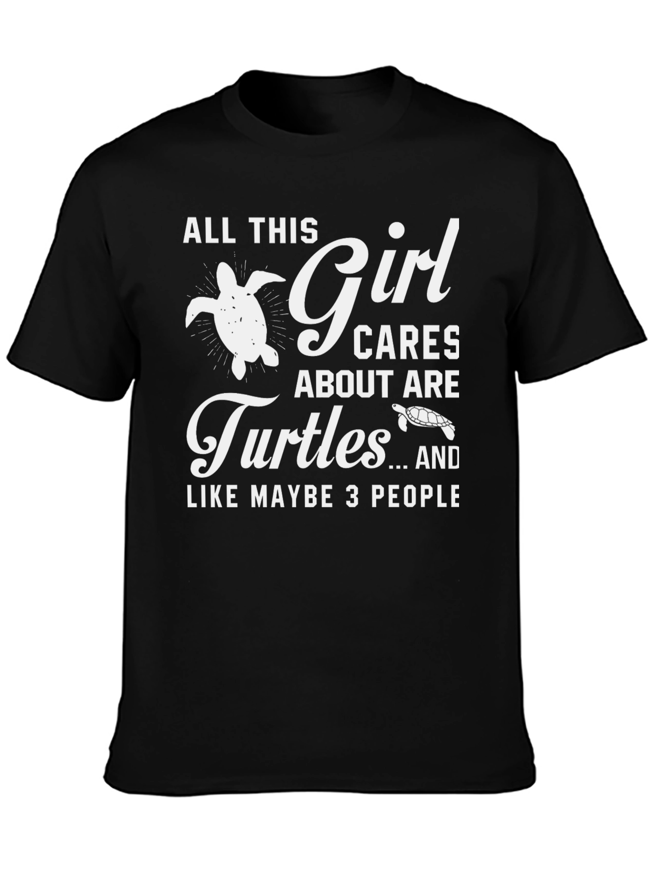 Girl Who Loves Turtles T-Shirt
