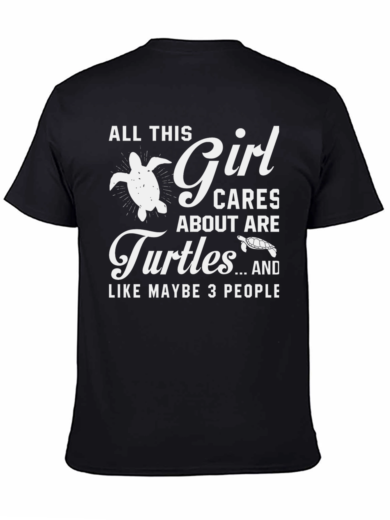 Girl Who Loves Turtles T-Shirt