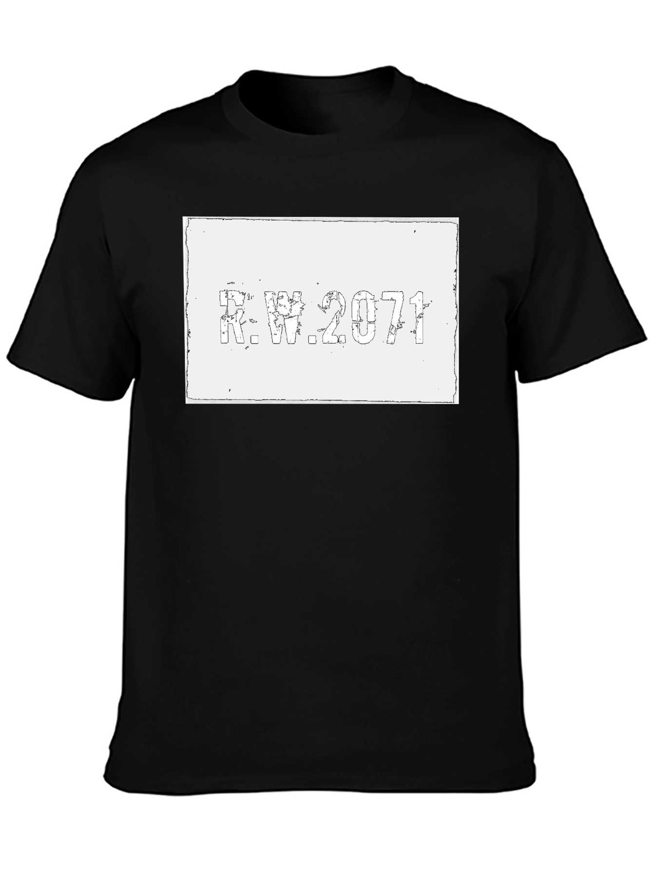 R.W. 2071 Graphic Tee - Distressed Print