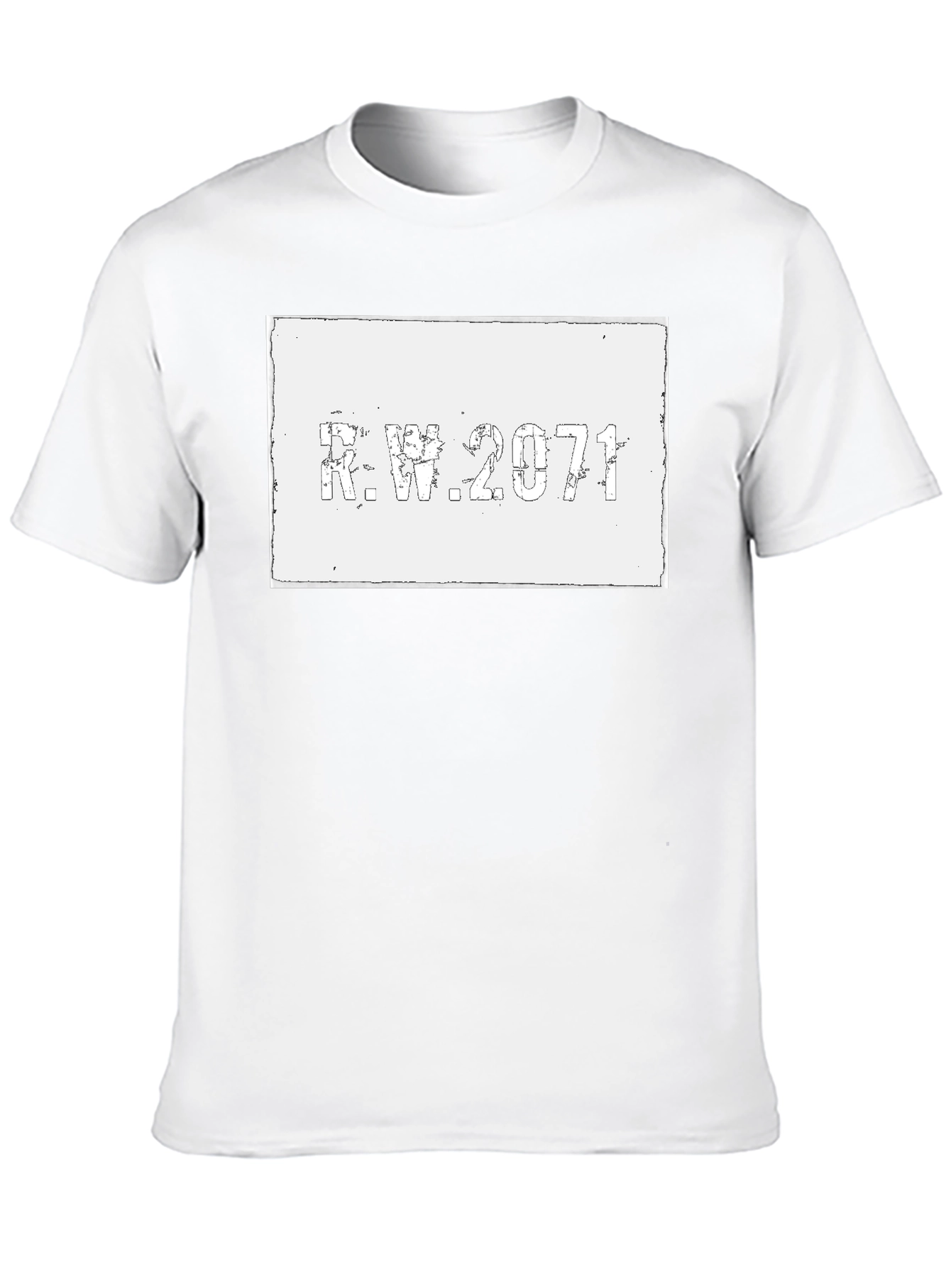 R.W. 2071 Graphic Tee - Distressed Print