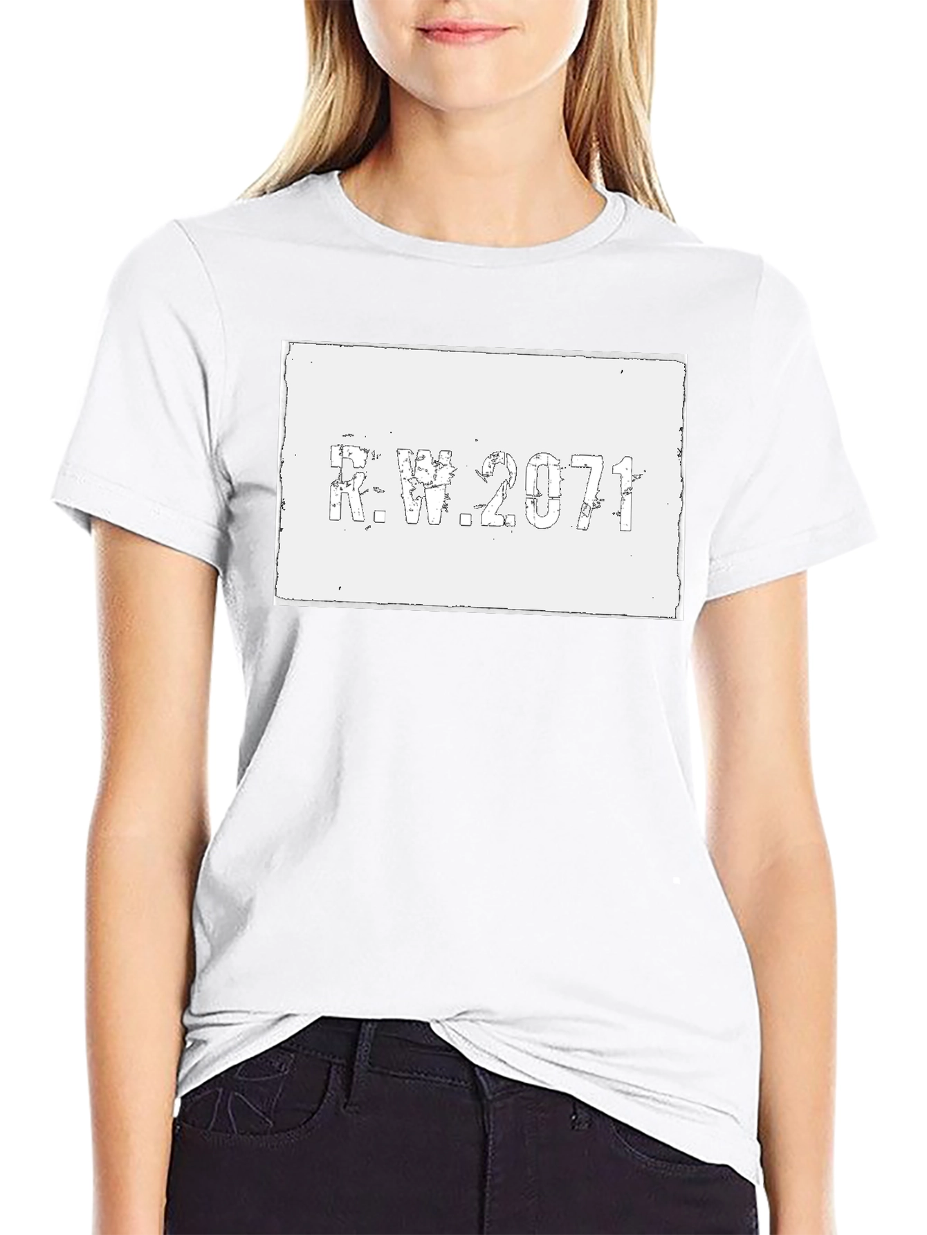 R.W. 2071 Graphic Tee - Distressed Print