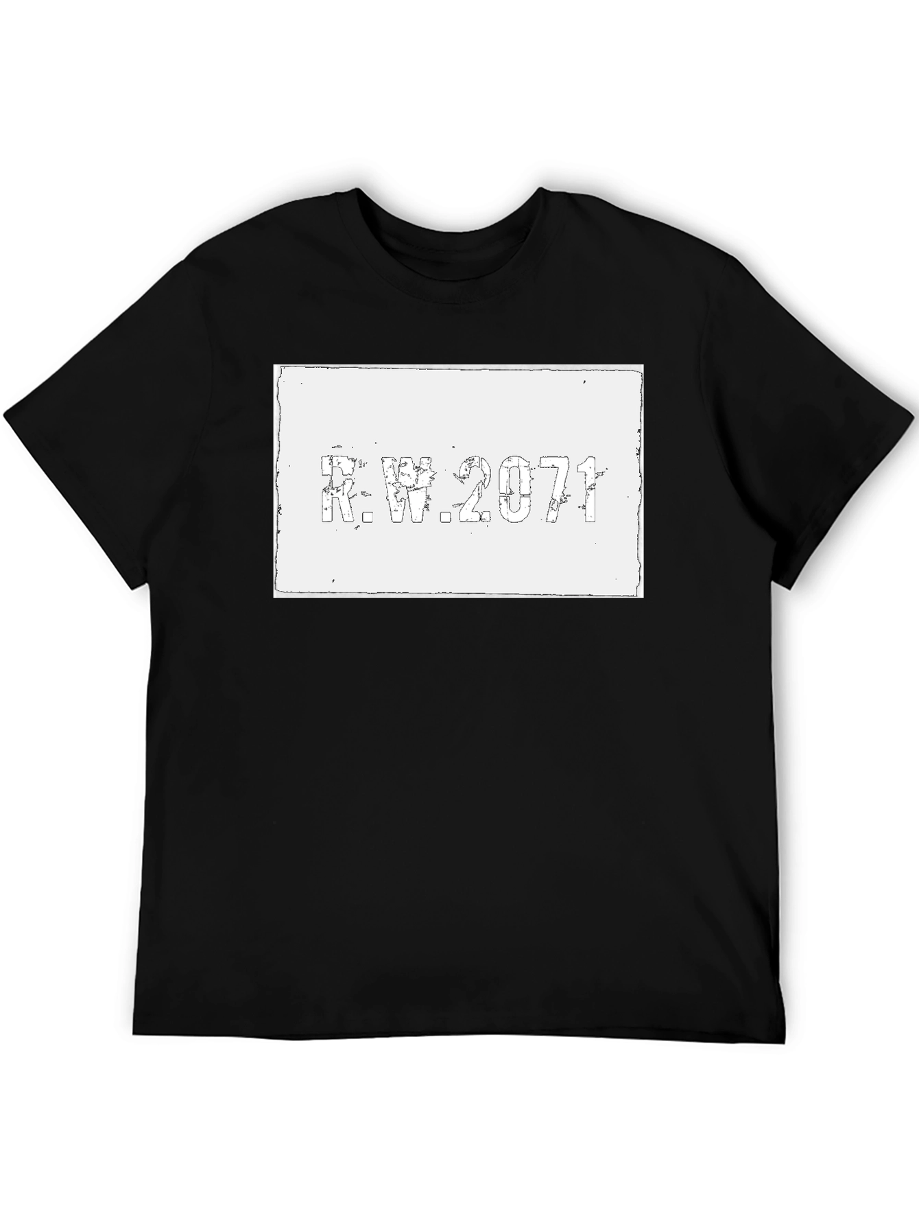 R.W. 2071 Graphic Tee - Distressed Print