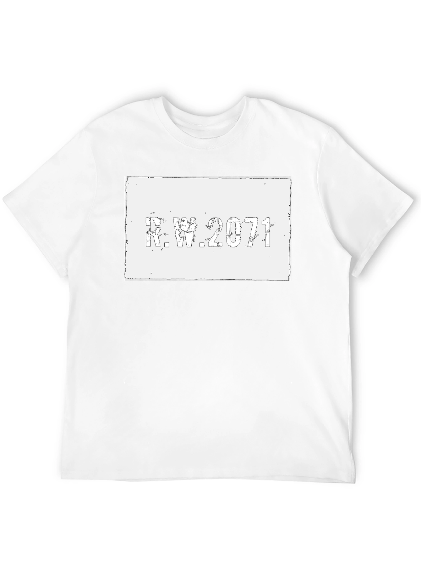 R.W. 2071 Graphic Tee - Distressed Print