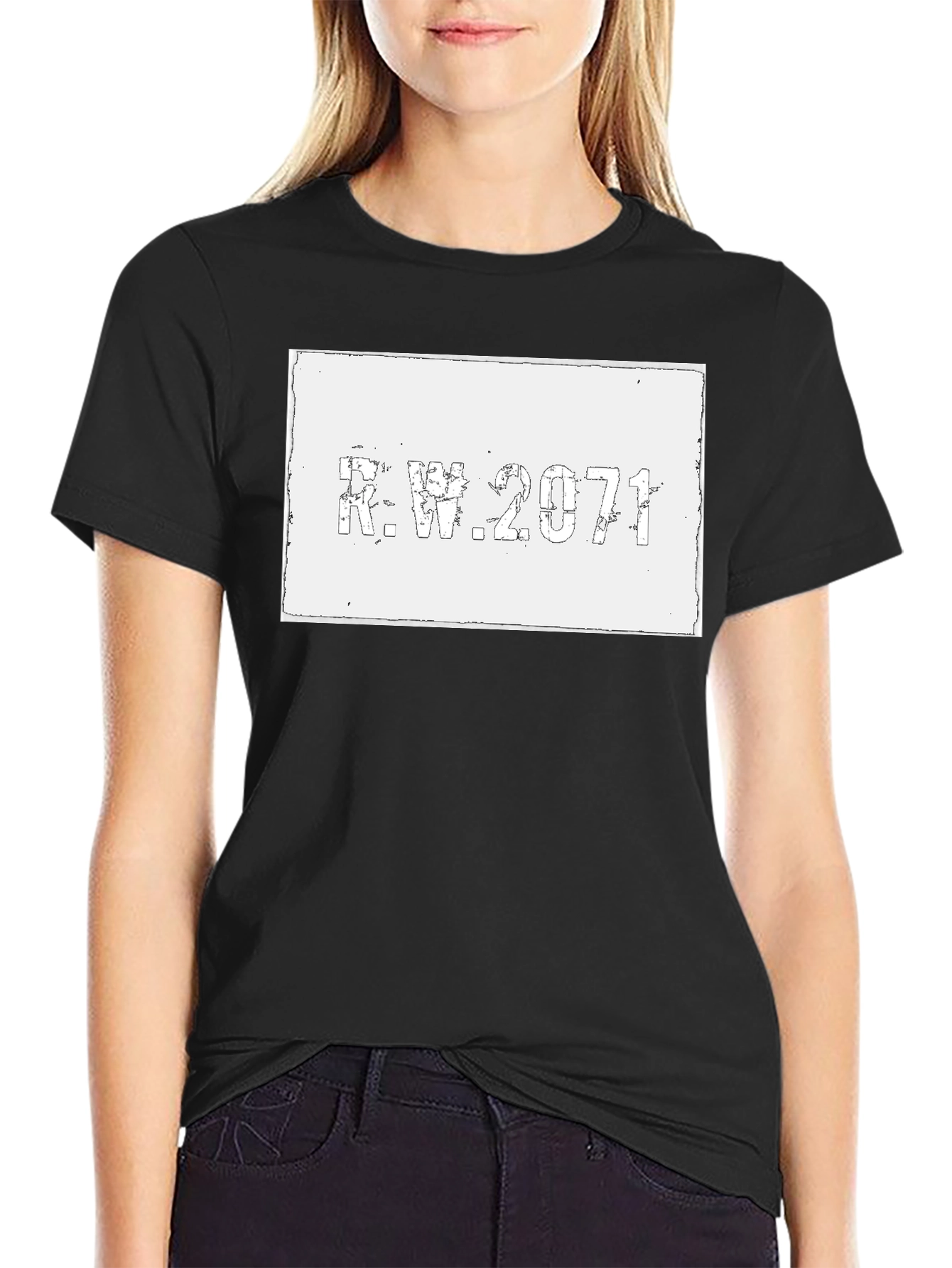 R.W. 2071 Graphic Tee - Distressed Print