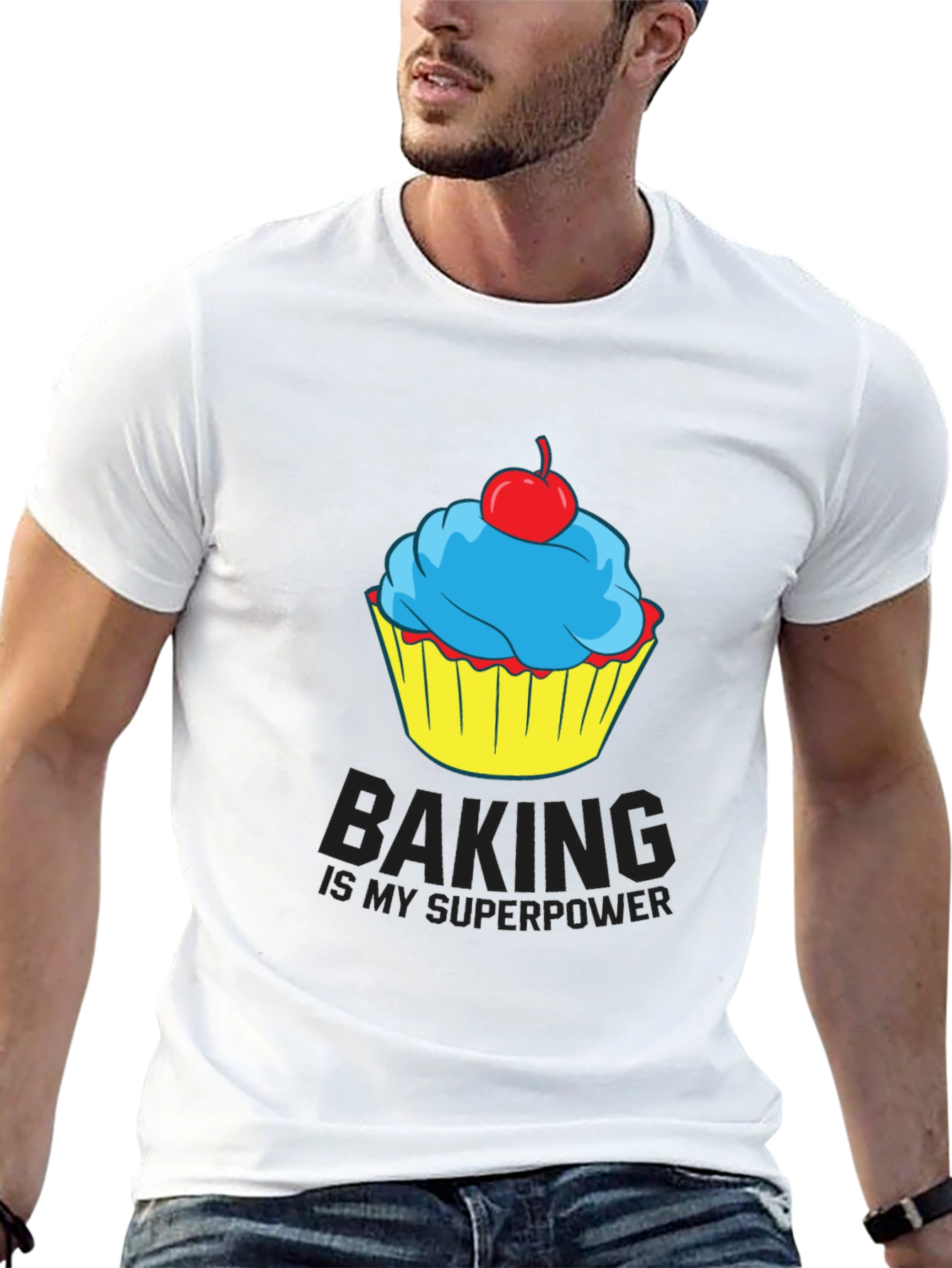 Baking is My Superpower Cupcake T-Shirt