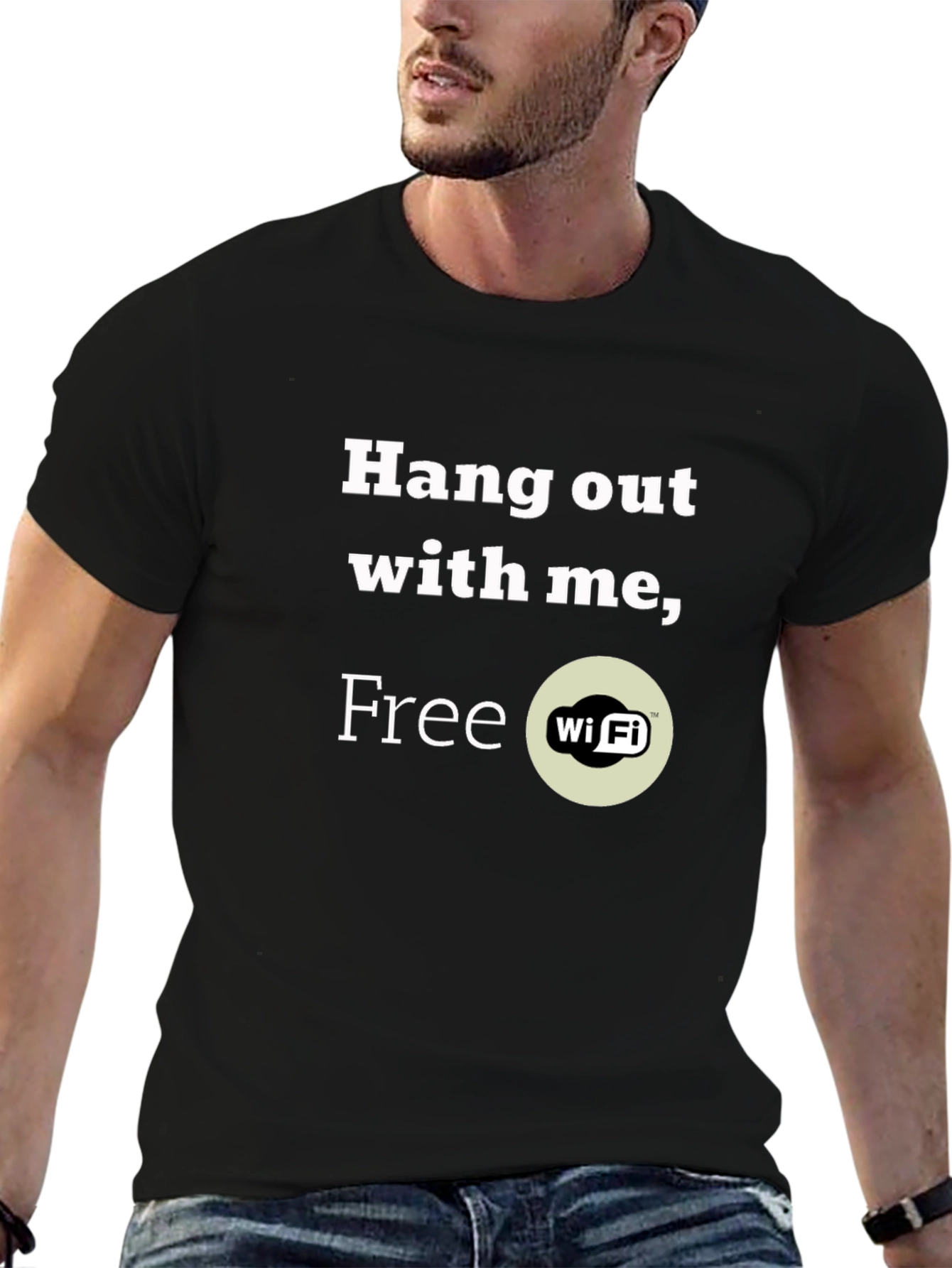 Hang Out with Me Free Wi-Fi T-Shirt