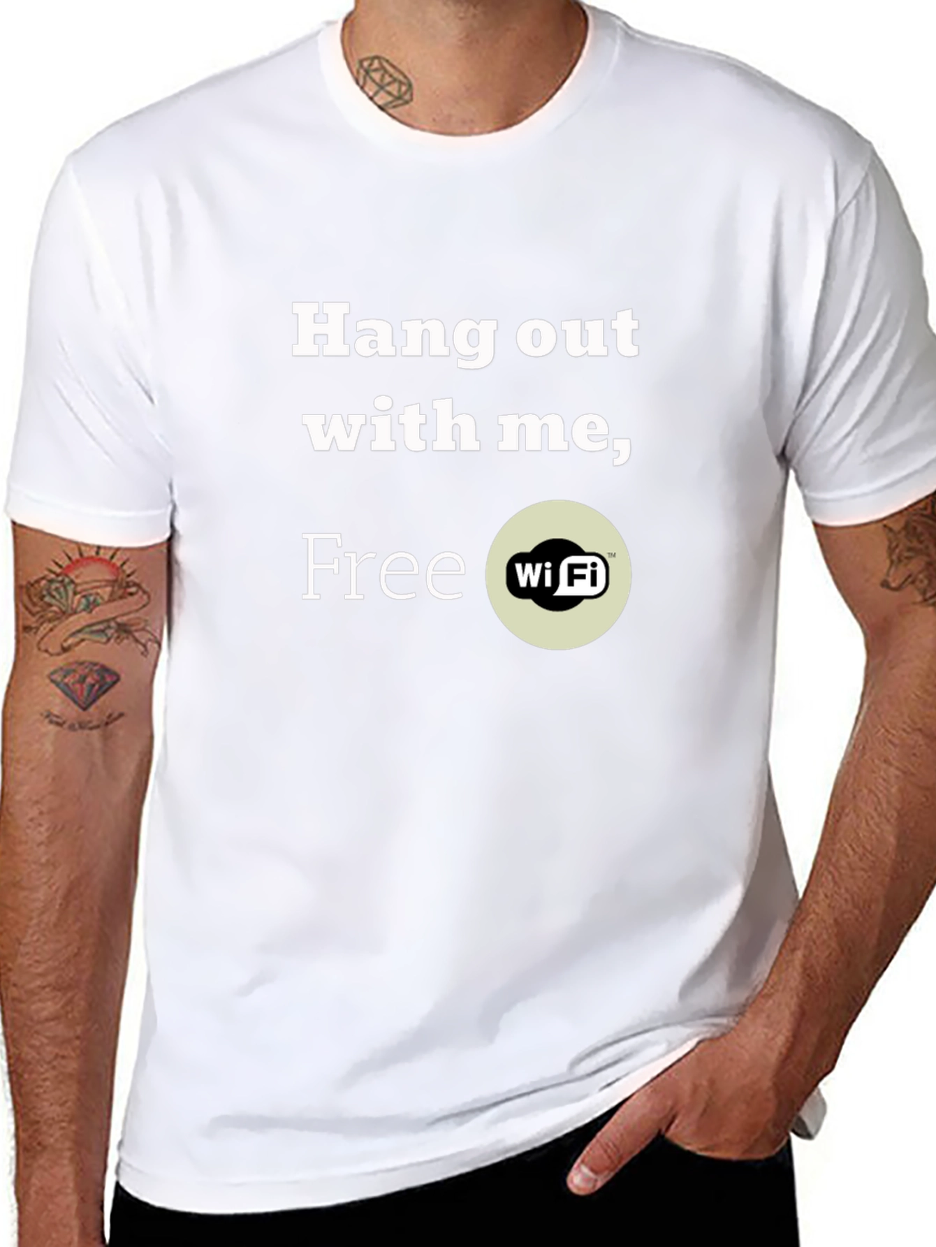 Hang Out with Me Free Wi-Fi T-Shirt