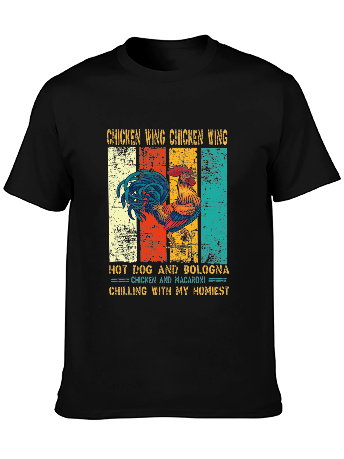 Chicken Wing Retro T-Shirt