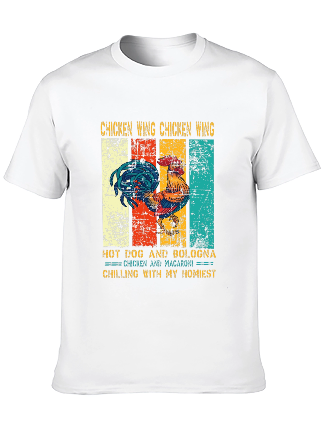 Chicken Wing Retro T-Shirt