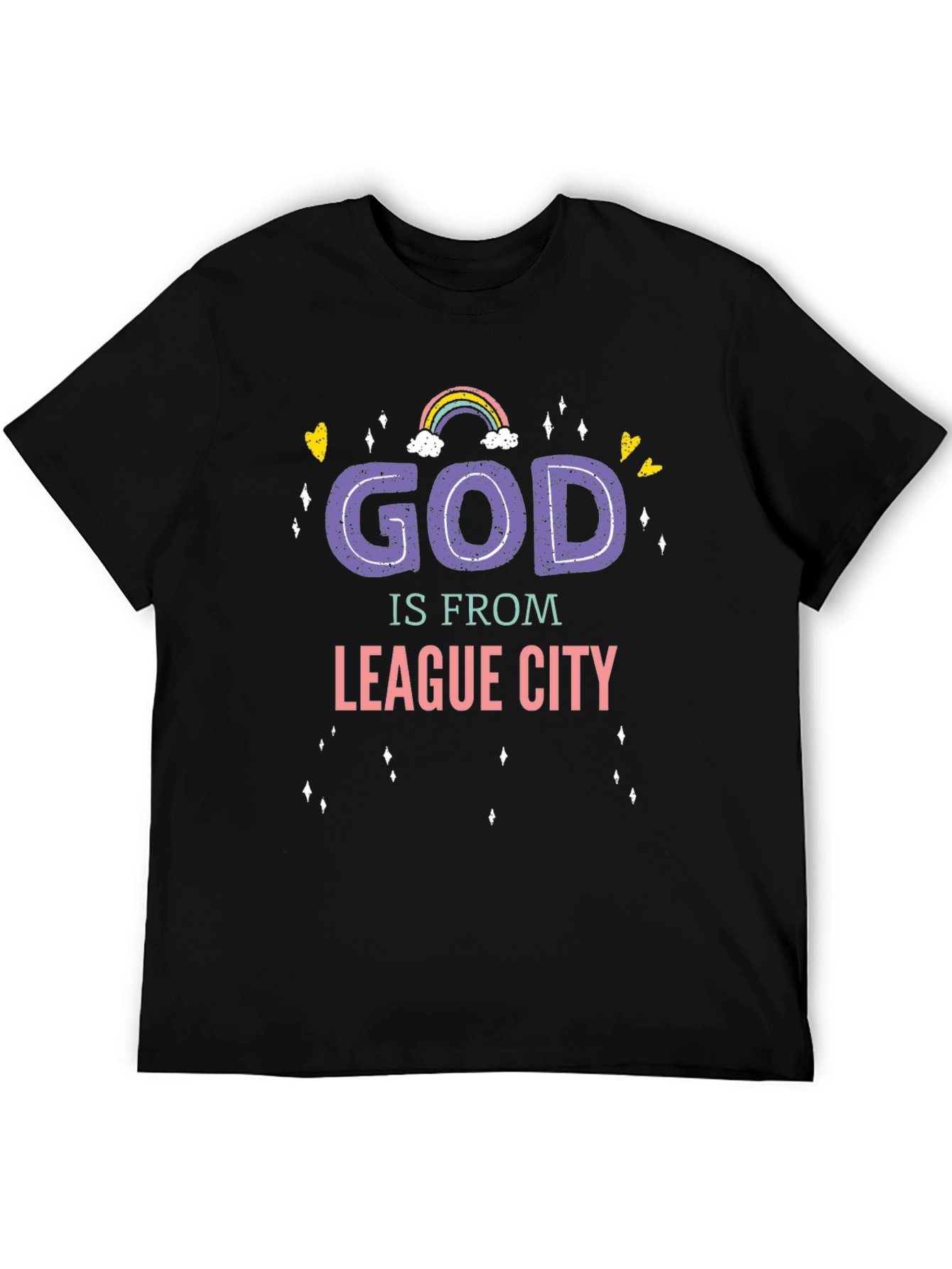 God Is From League City T-Shirt