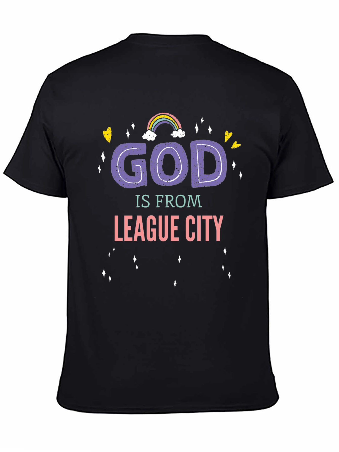God Is From League City T-Shirt