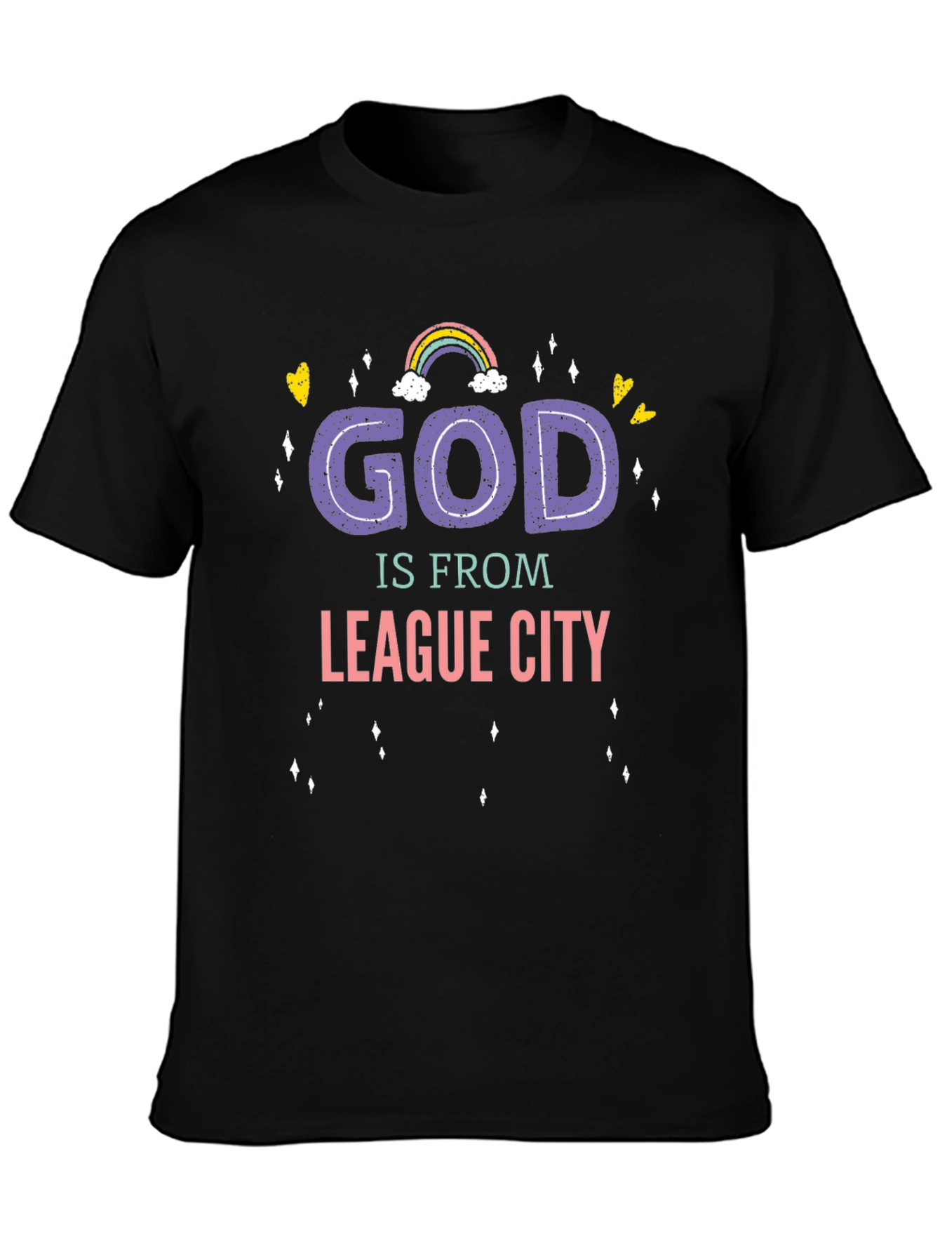 God Is From League City T-Shirt