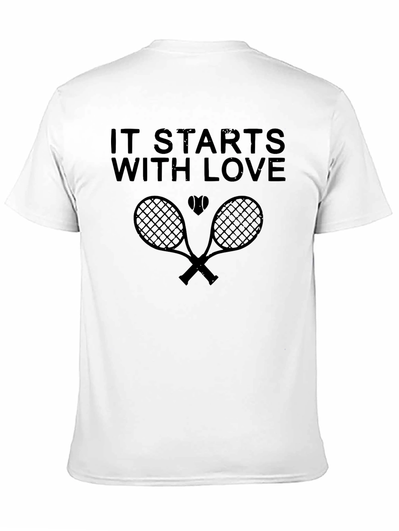 Tennis Love T-Shirt -  It Starts With Love Design