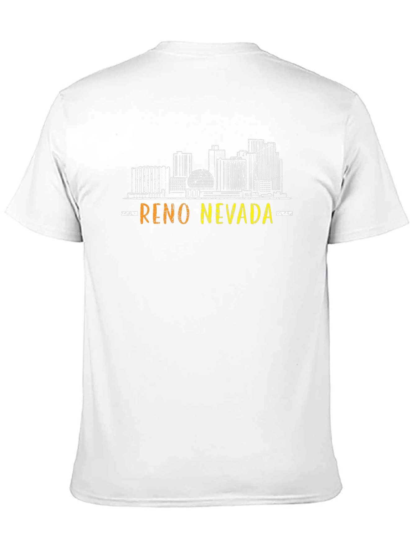 Reno Nevada Skyline Graphic T-Shirt - Black