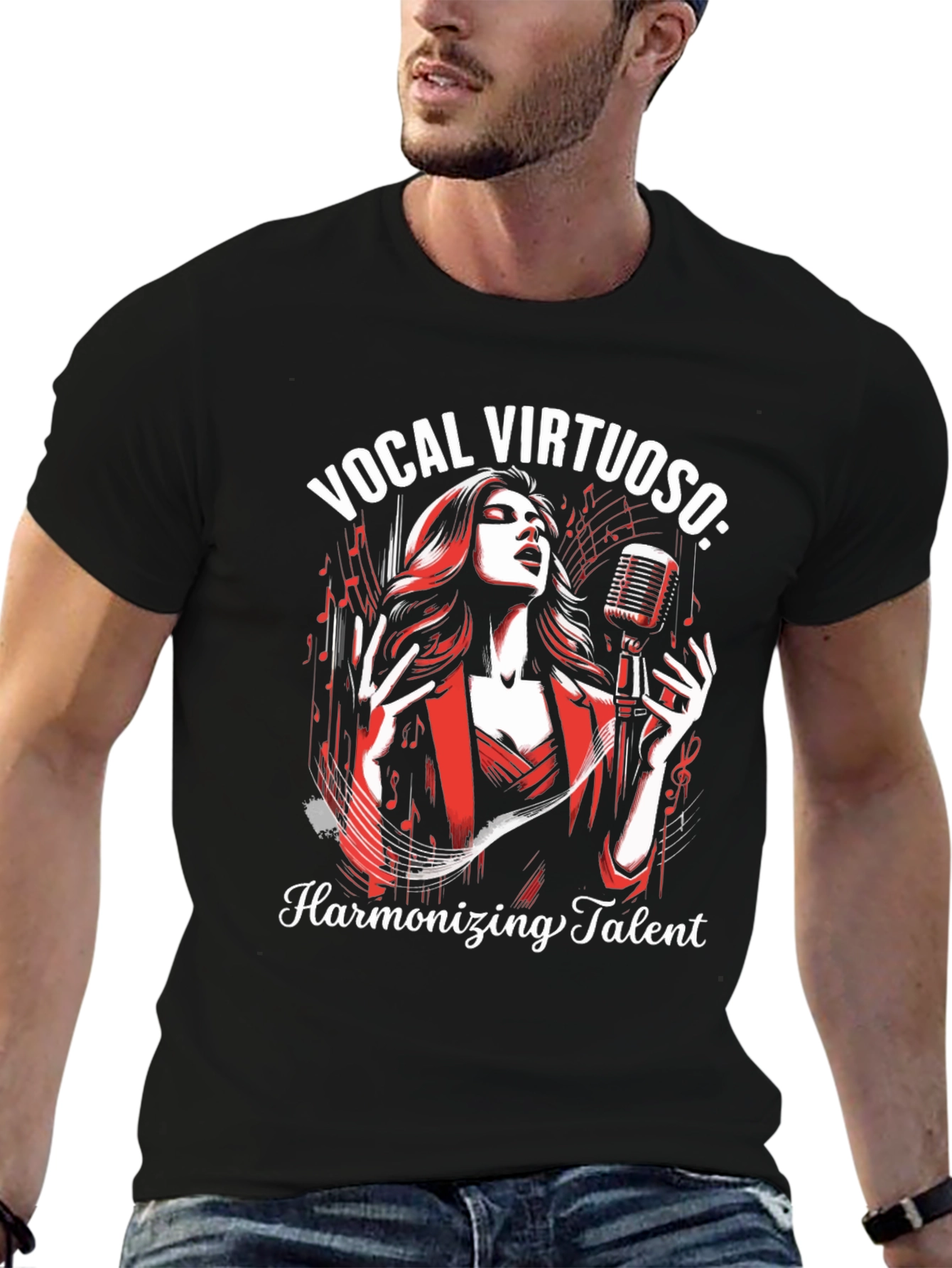 Vocal Virtuoso Harmonizing Talent Graphic T-Shirt
