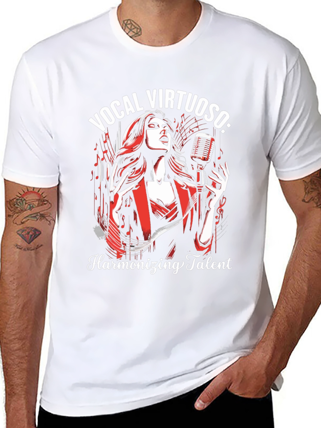 Vocal Virtuoso Harmonizing Talent Graphic T-Shirt