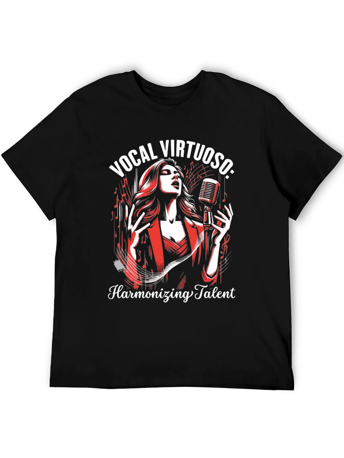 Vocal Virtuoso Harmonizing Talent Graphic T-Shirt