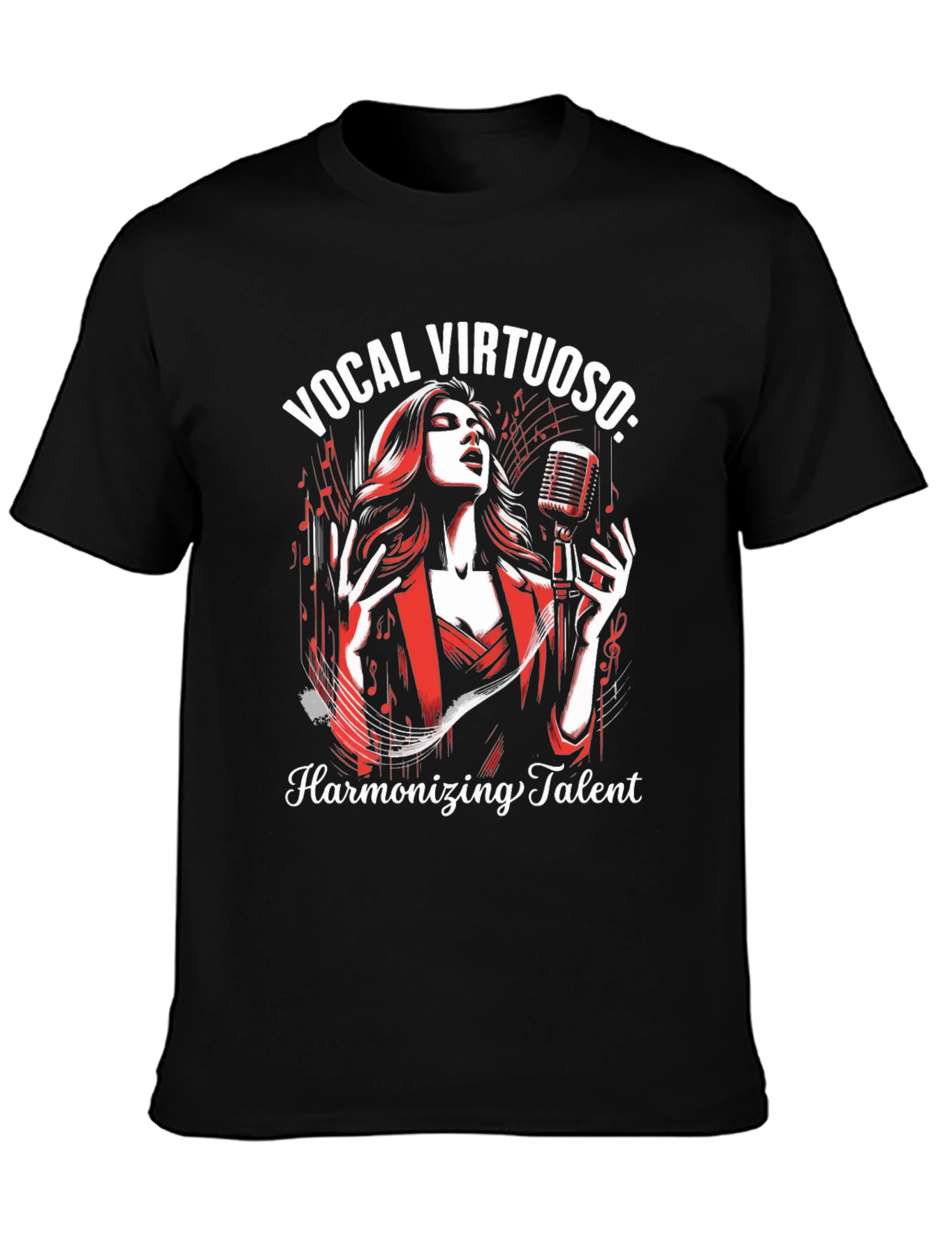 Vocal Virtuoso Harmonizing Talent Graphic T-Shirt
