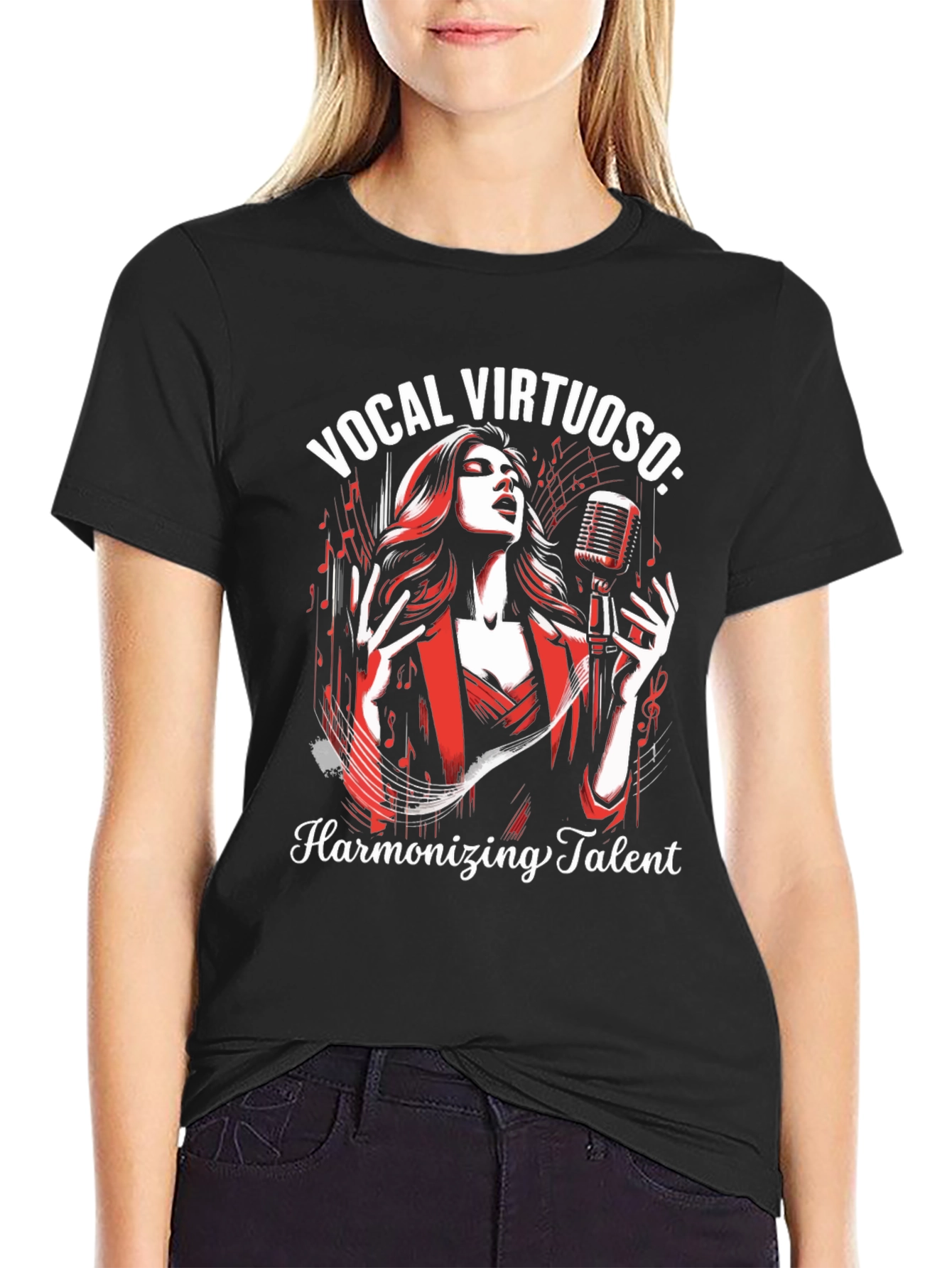 Vocal Virtuoso Harmonizing Talent Graphic T-Shirt