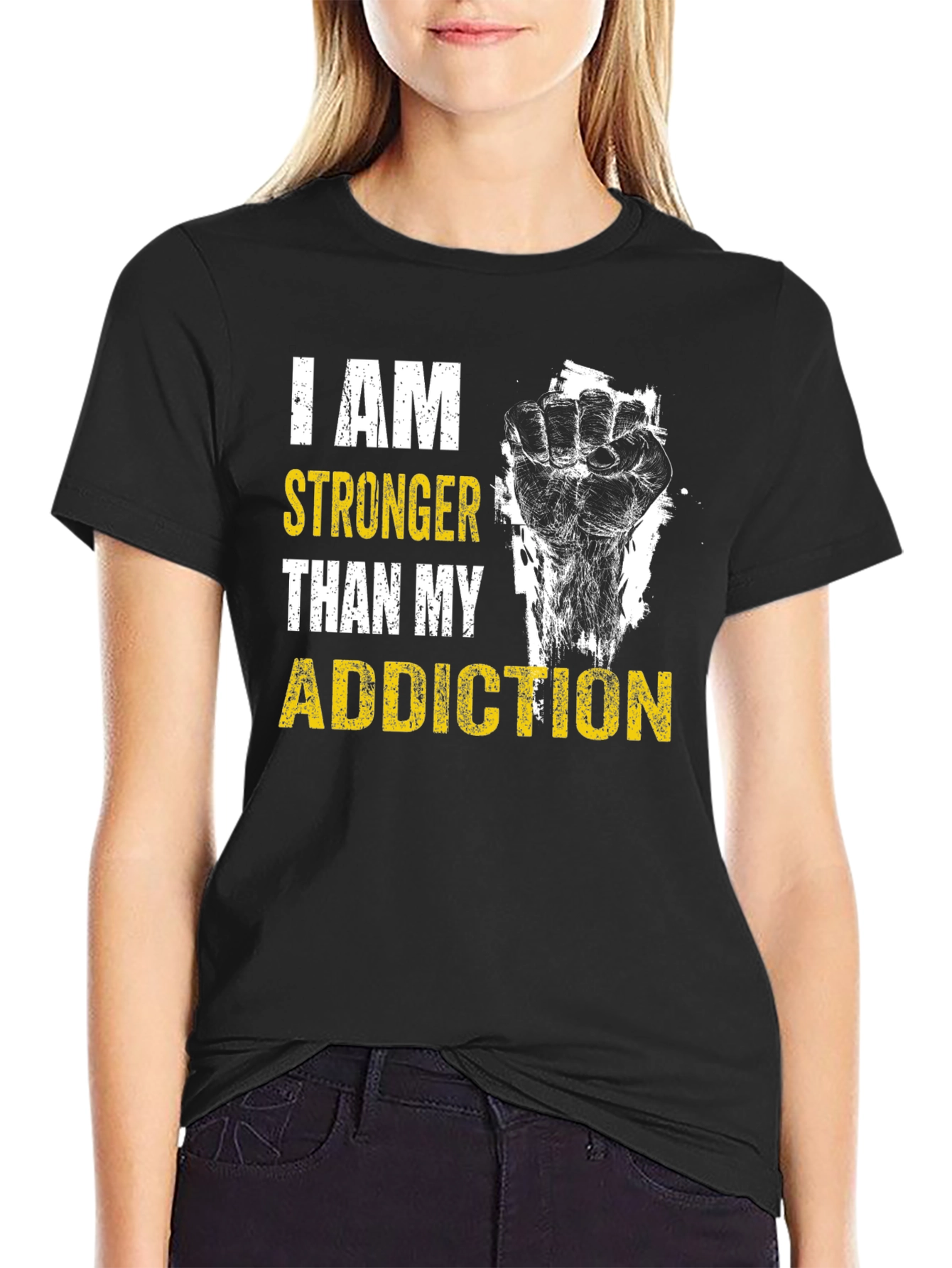I AM Stronger Than My Addiction Graphic T-Shirt