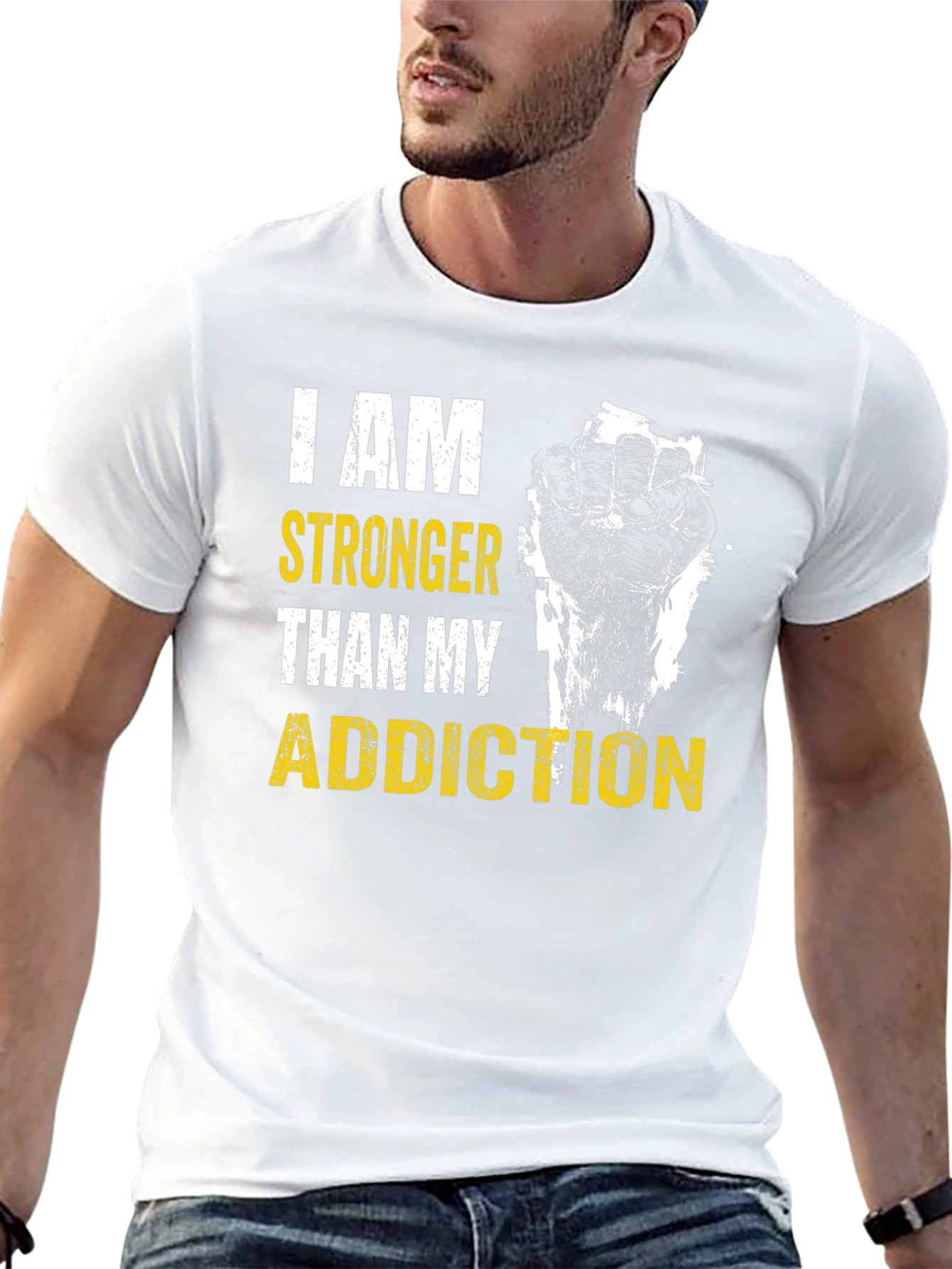 I AM Stronger Than My Addiction Graphic T-Shirt