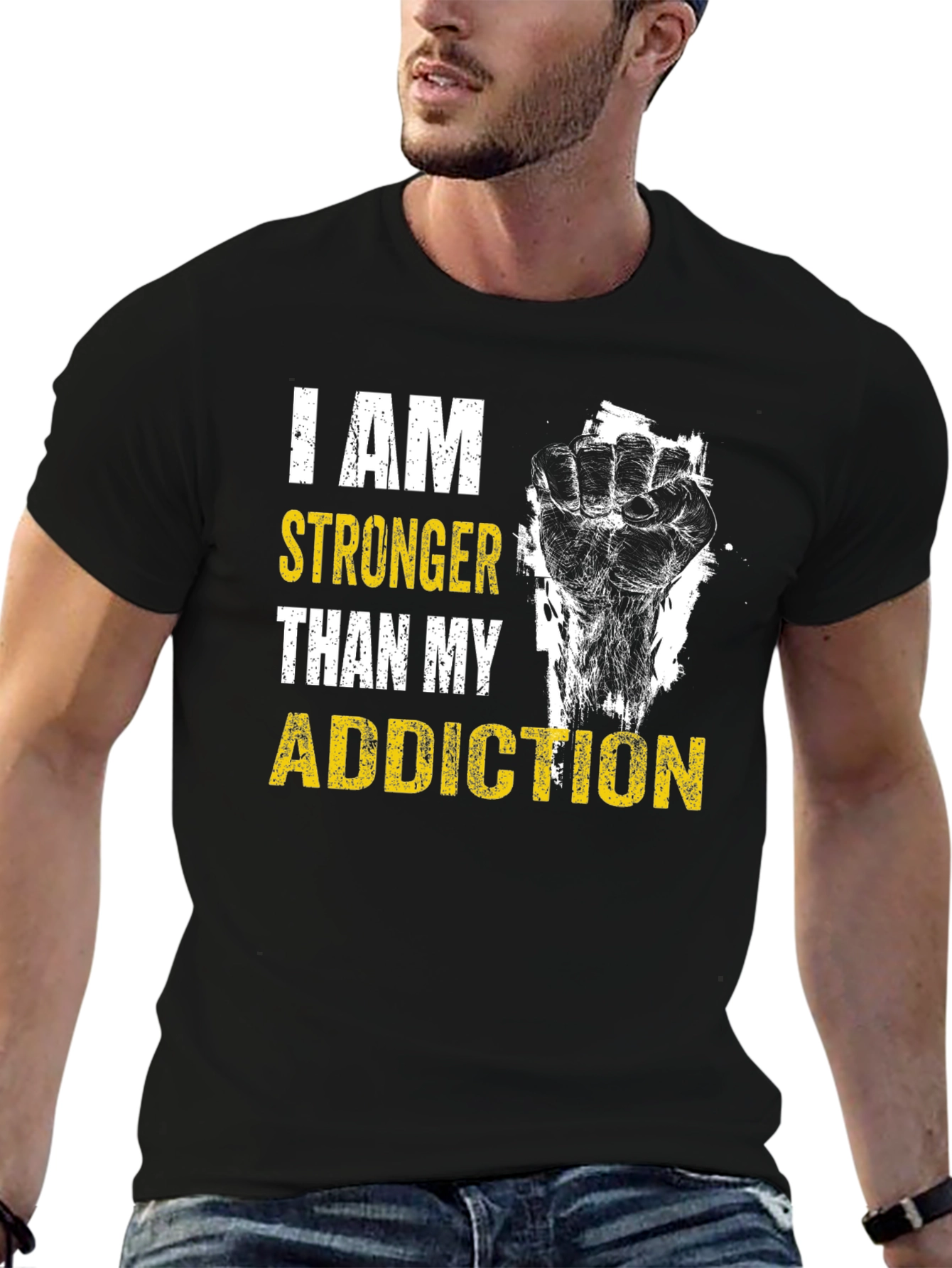 I AM Stronger Than My Addiction Graphic T-Shirt