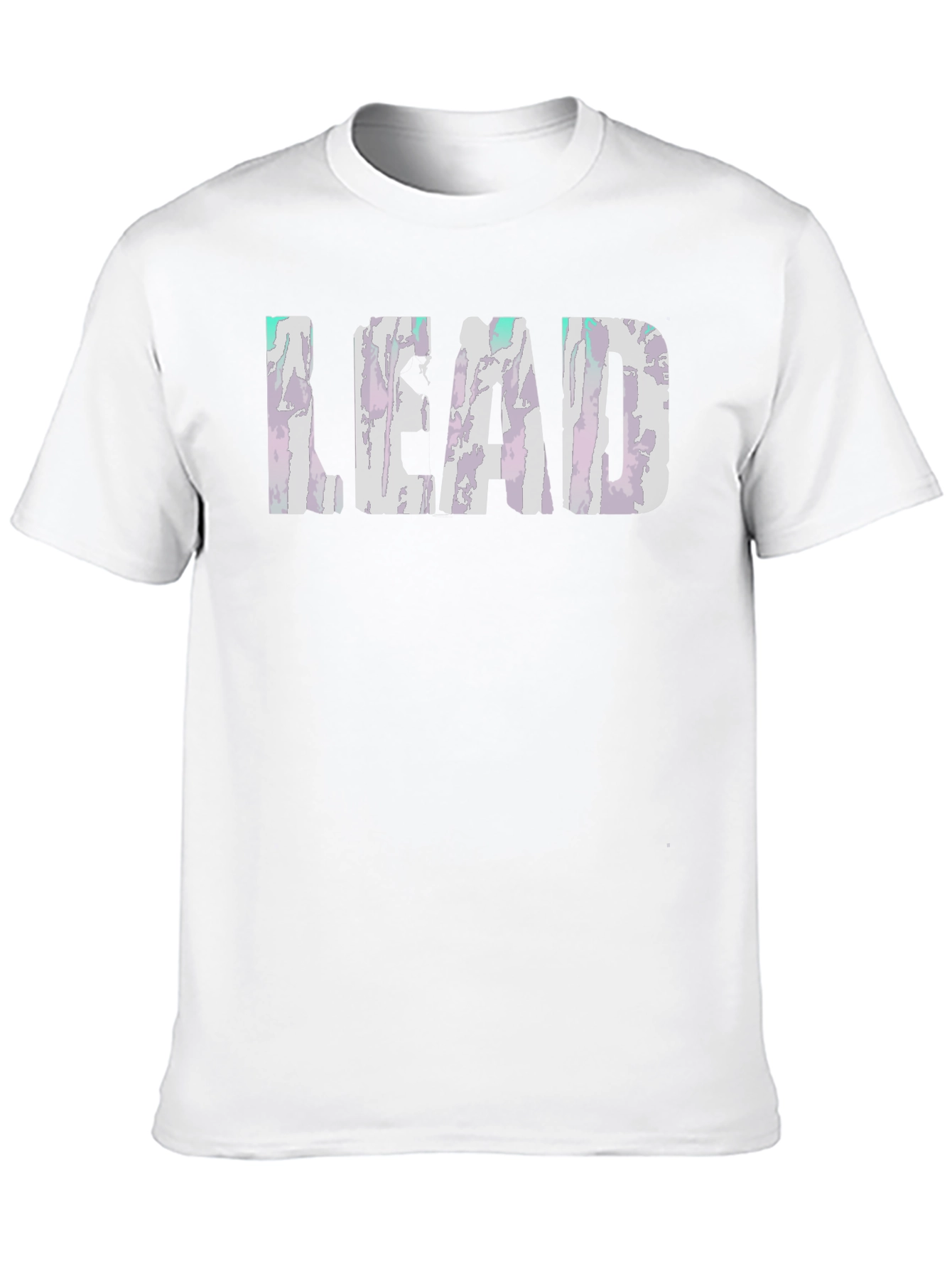 LEAD Graphic Print Black T-Shirt