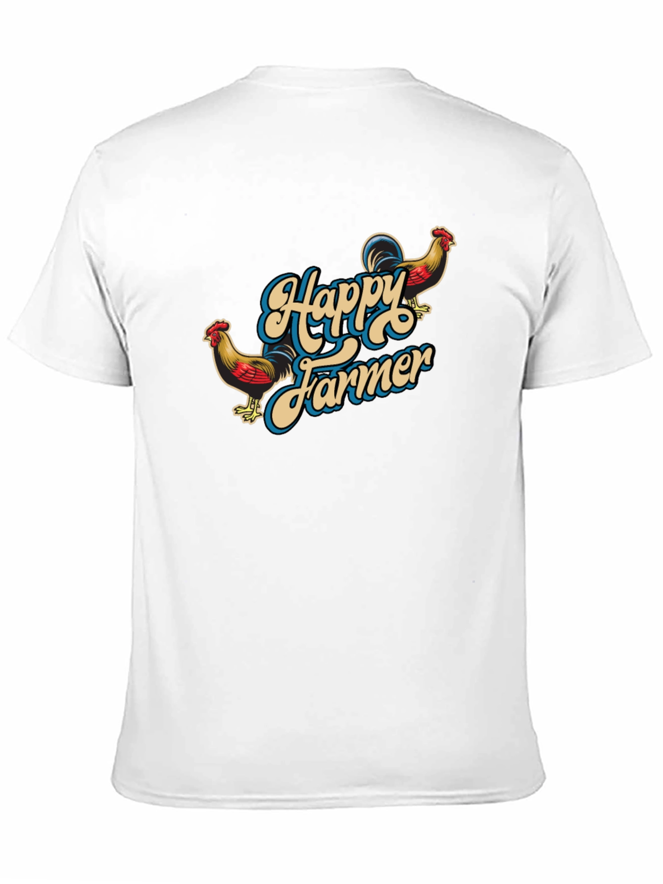 Happy Farmer Black Graphic T-Shirt