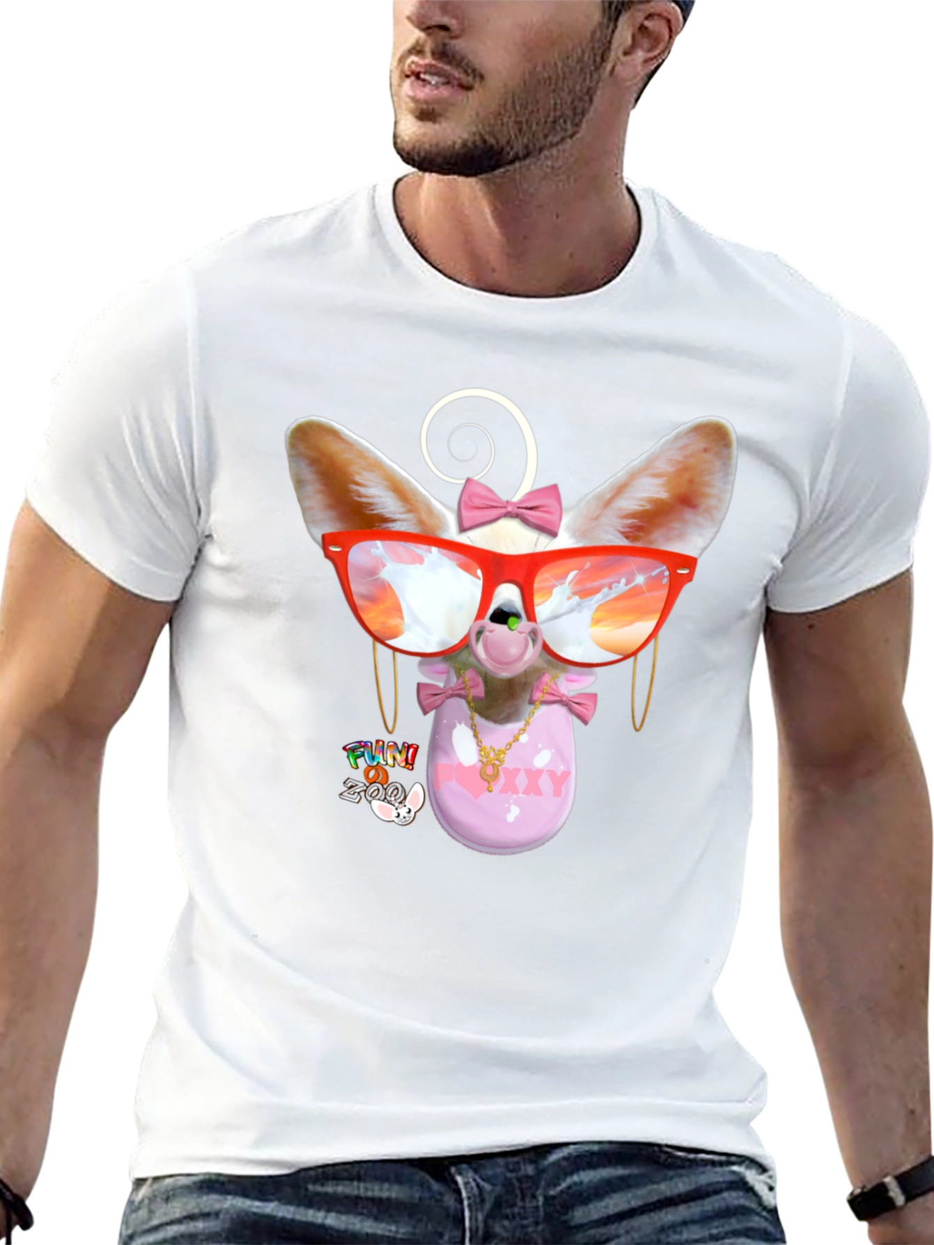 Funky Fennec Fox Graphic Tee