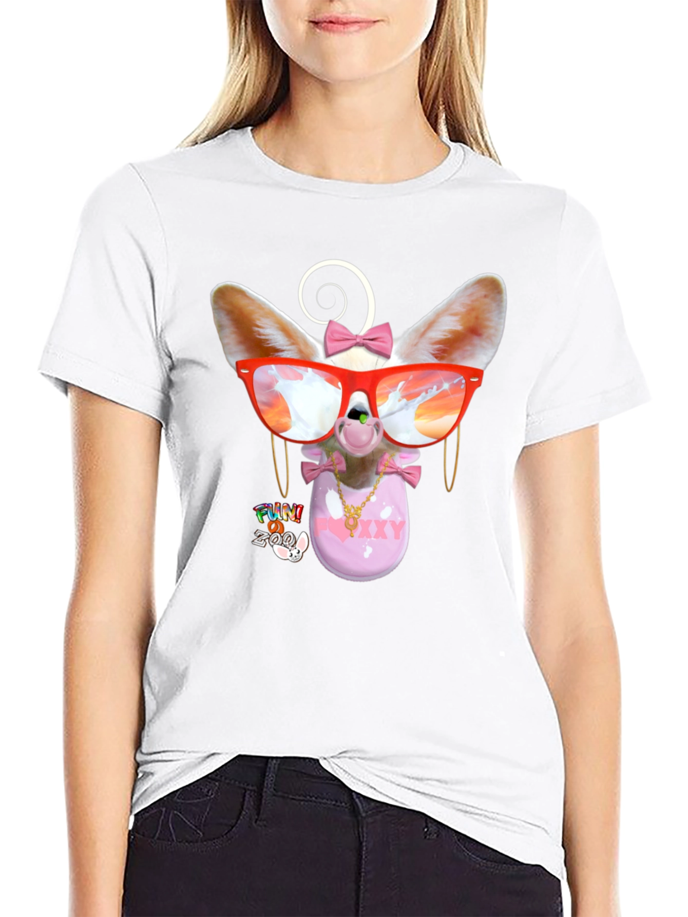 Funky Fennec Fox Graphic Tee