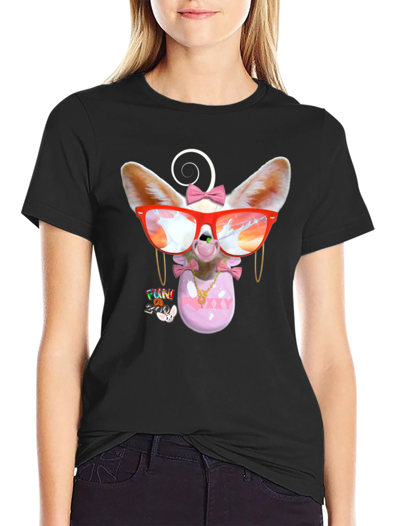 Funky Fennec Fox Graphic Tee