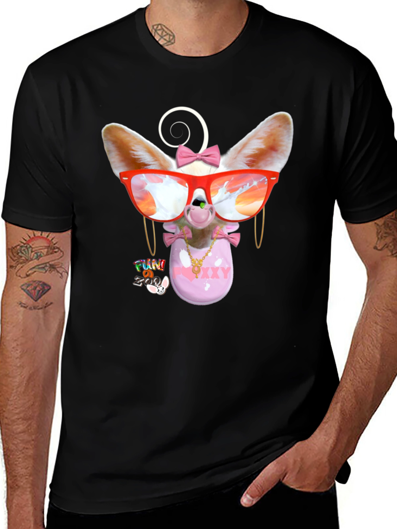 Funky Fennec Fox Graphic Tee