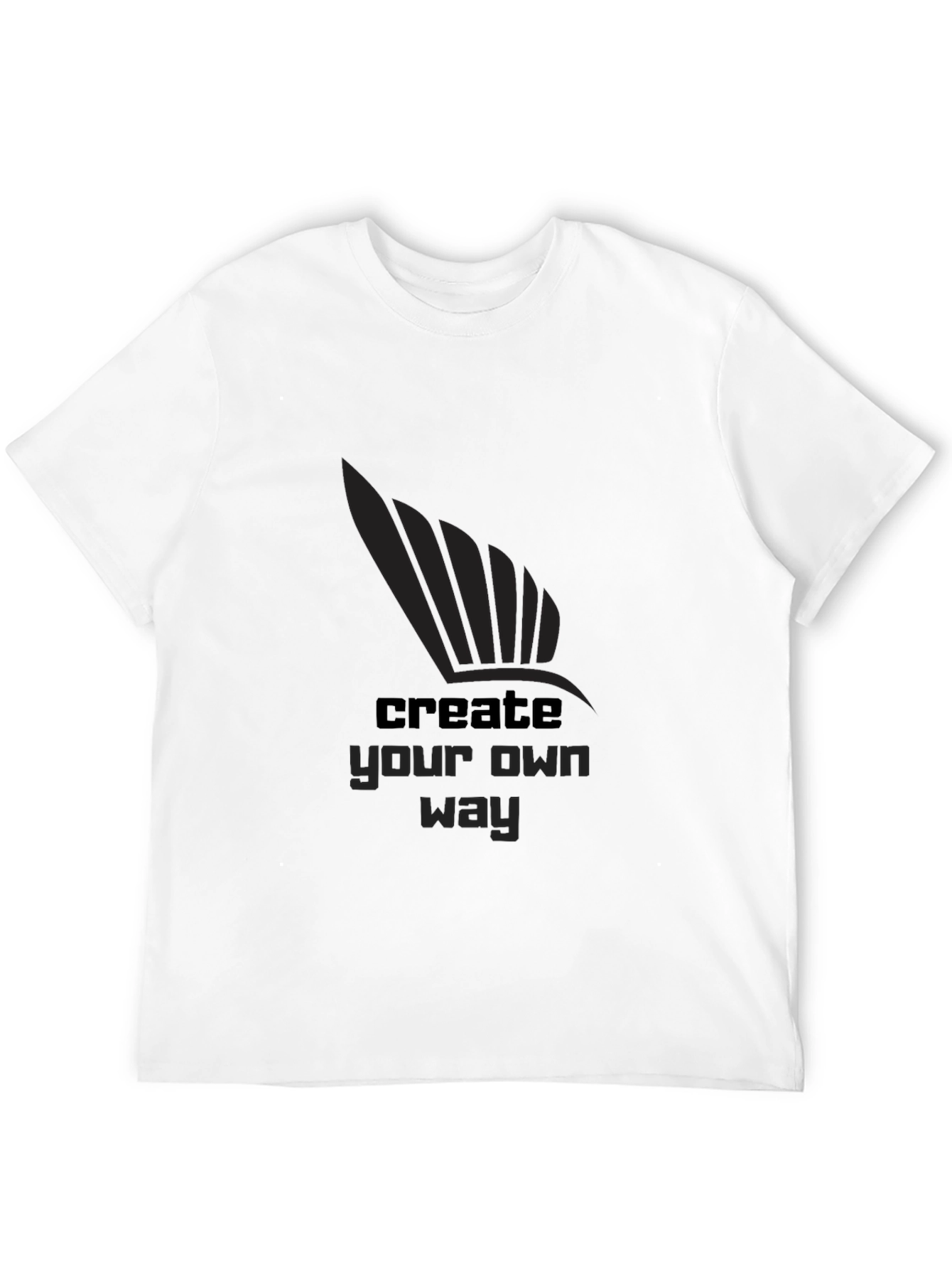 Black Create Your Own Way Graphic T-Shirt