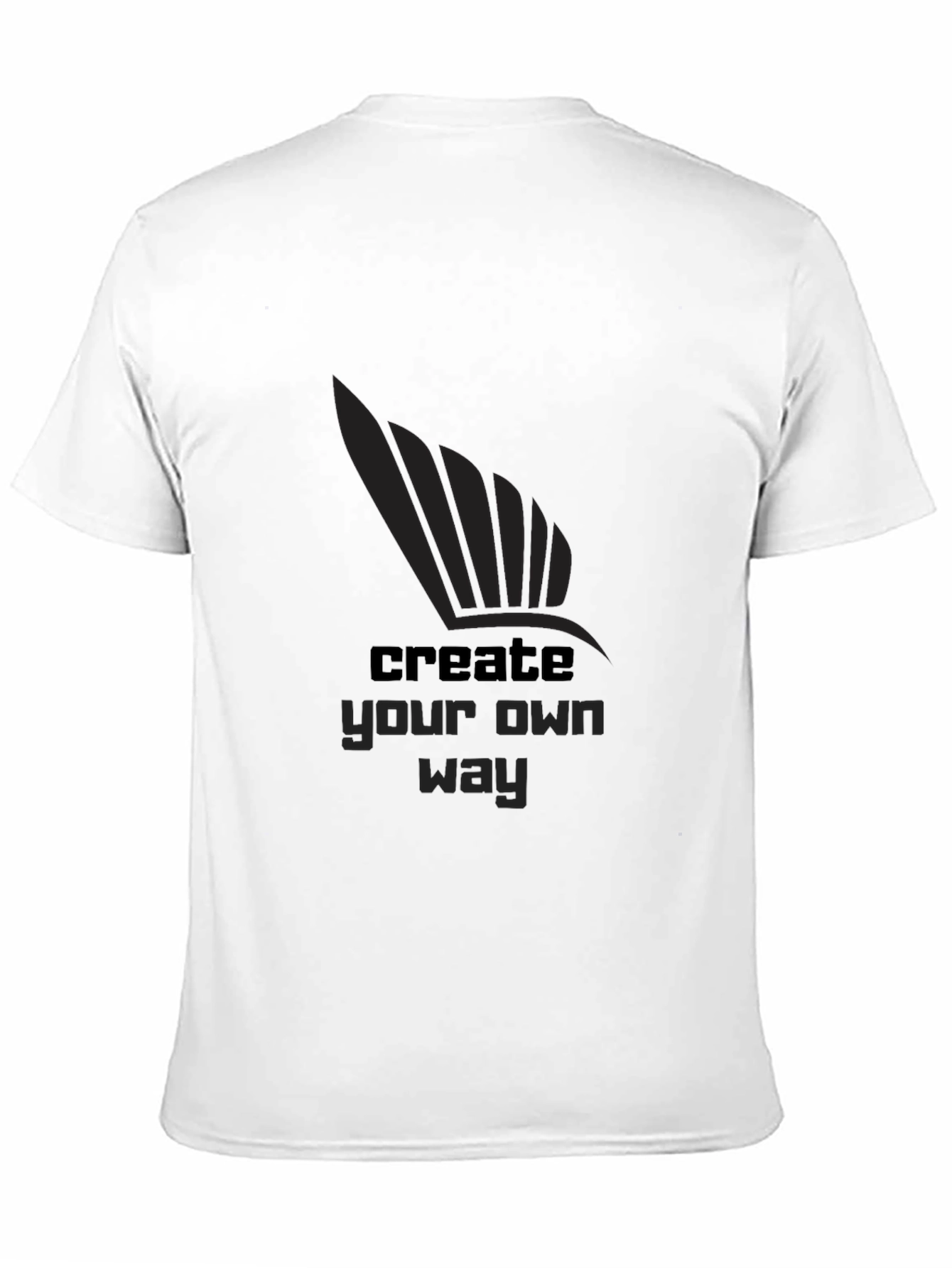 Black Create Your Own Way Graphic T-Shirt