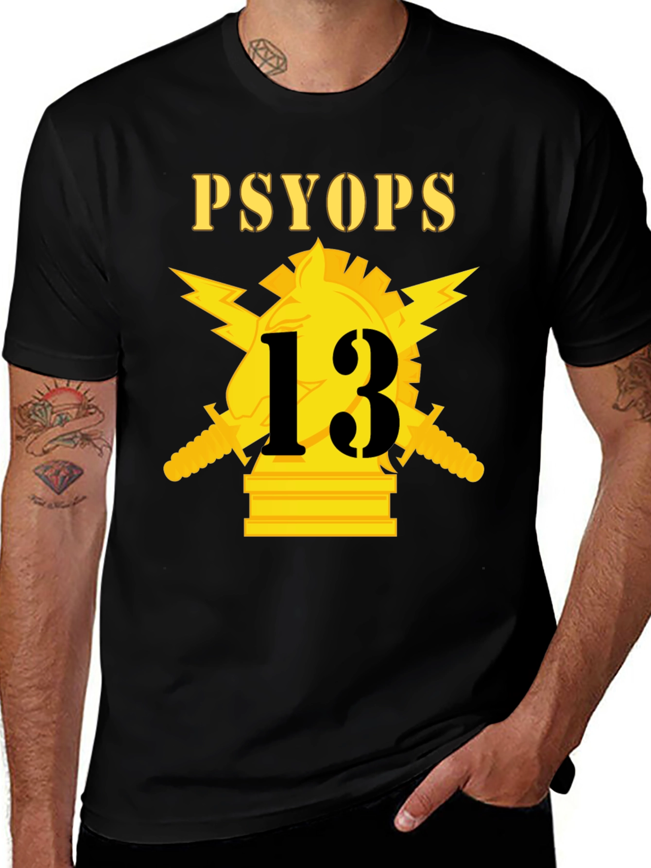 PSYOP T-Shirt - Golden Symbol Graphic Tee
