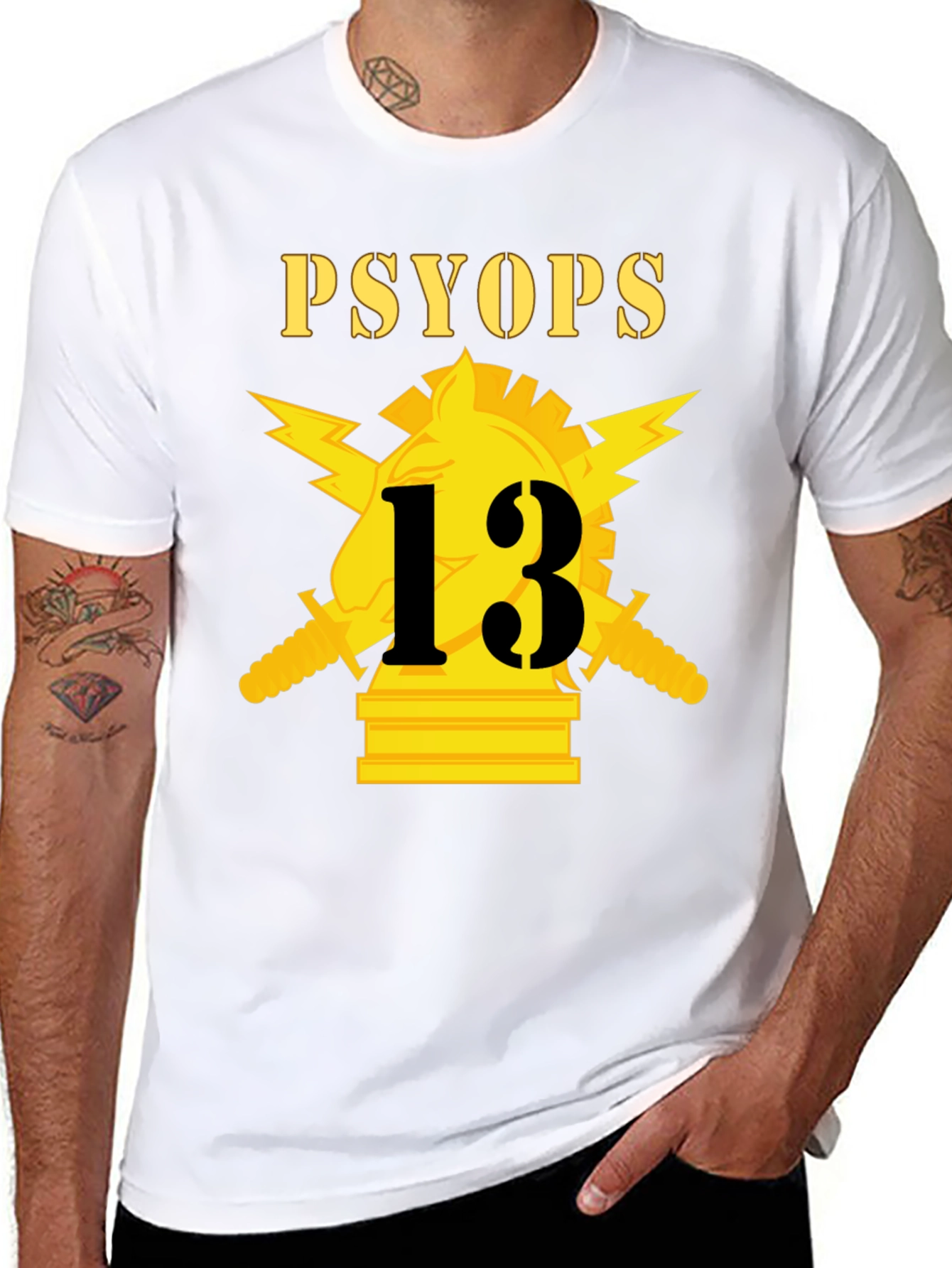 PSYOP T-Shirt - Golden Symbol Graphic Tee