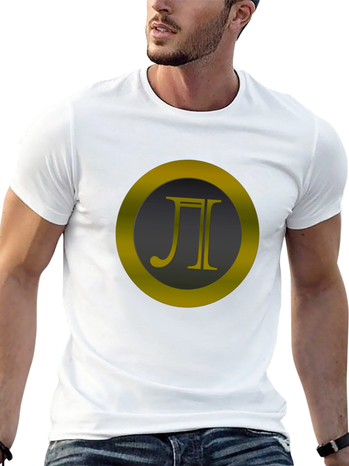 Modern Symbol Graphic Black T-Shirt