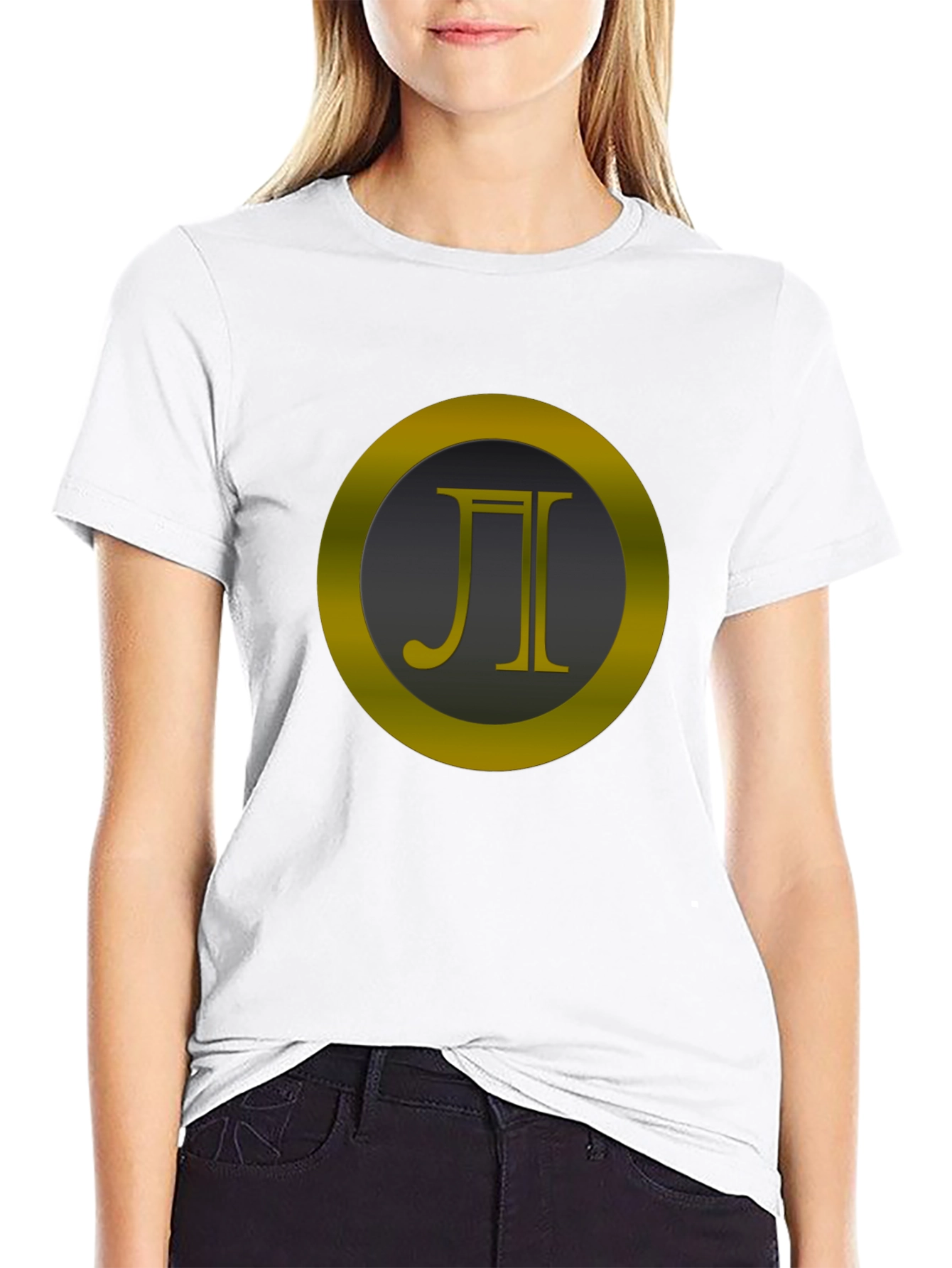 Modern Symbol Graphic Black T-Shirt