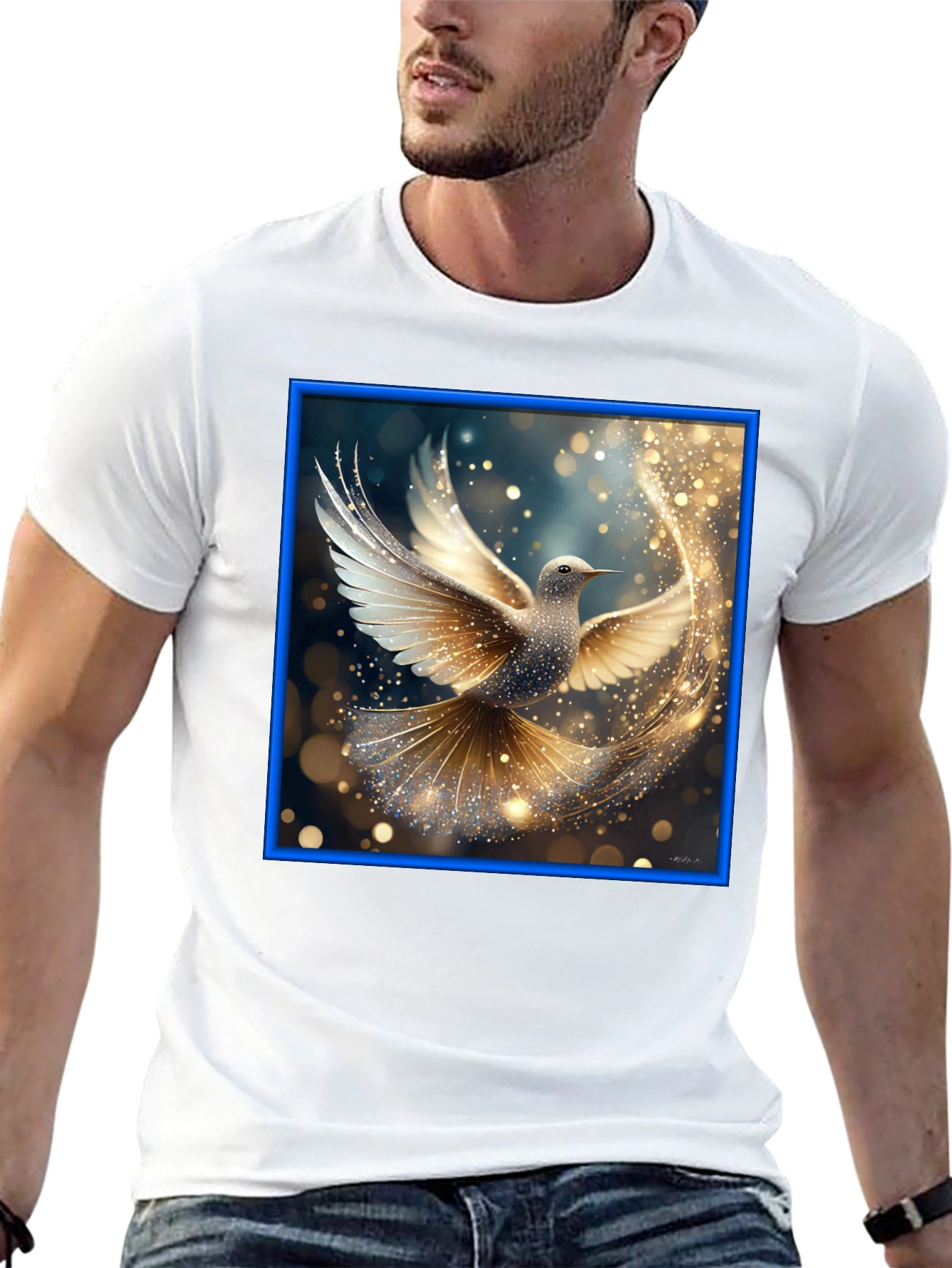 Elegant Dove Graphic Tee