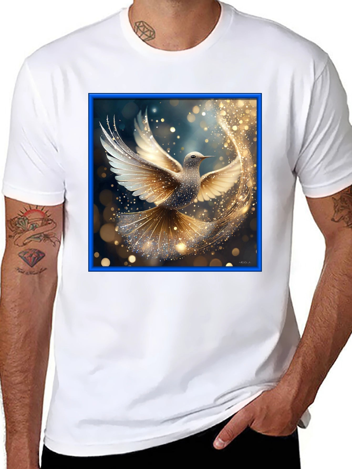Elegant Dove Graphic Tee