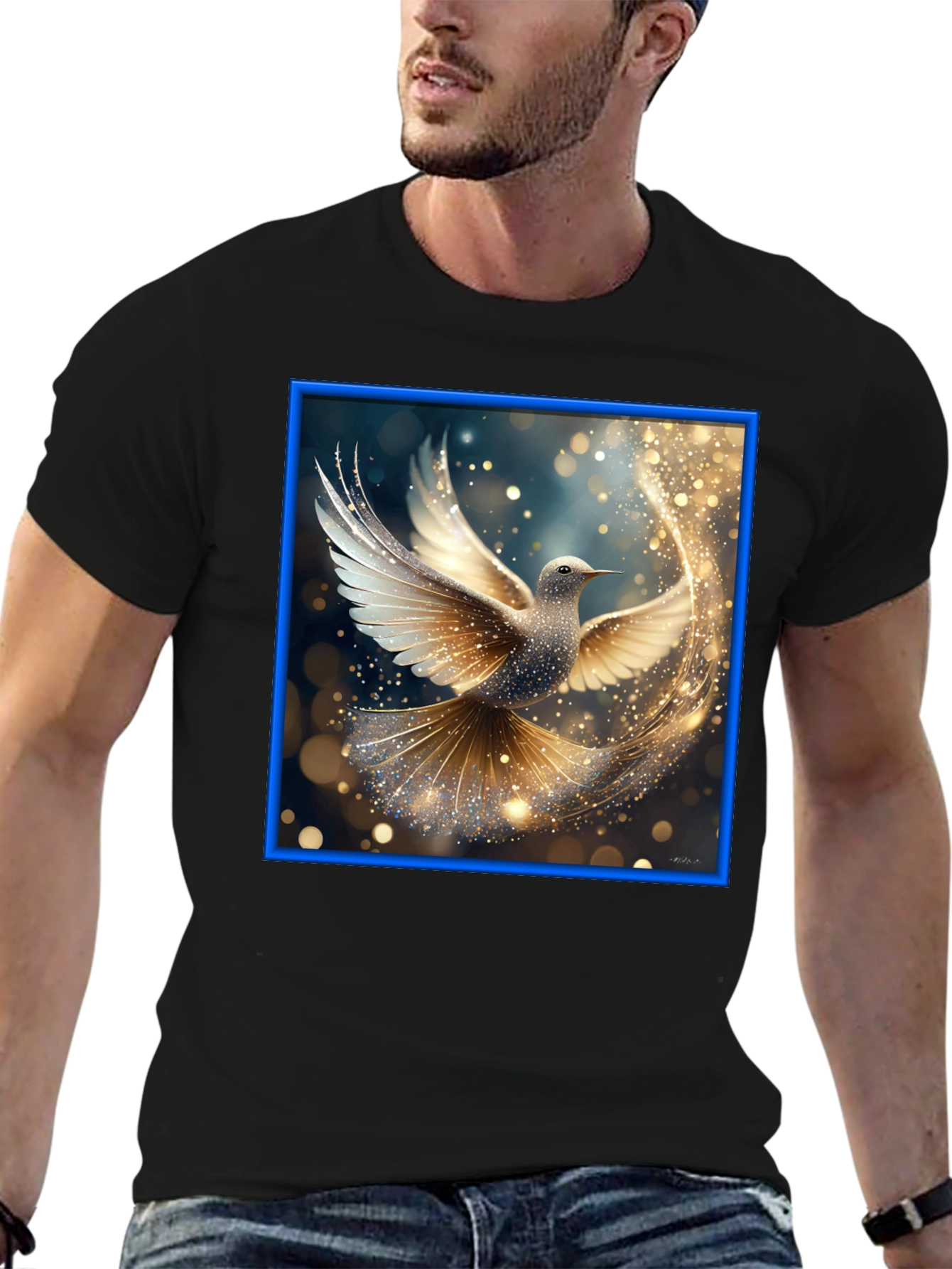Elegant Dove Graphic Tee