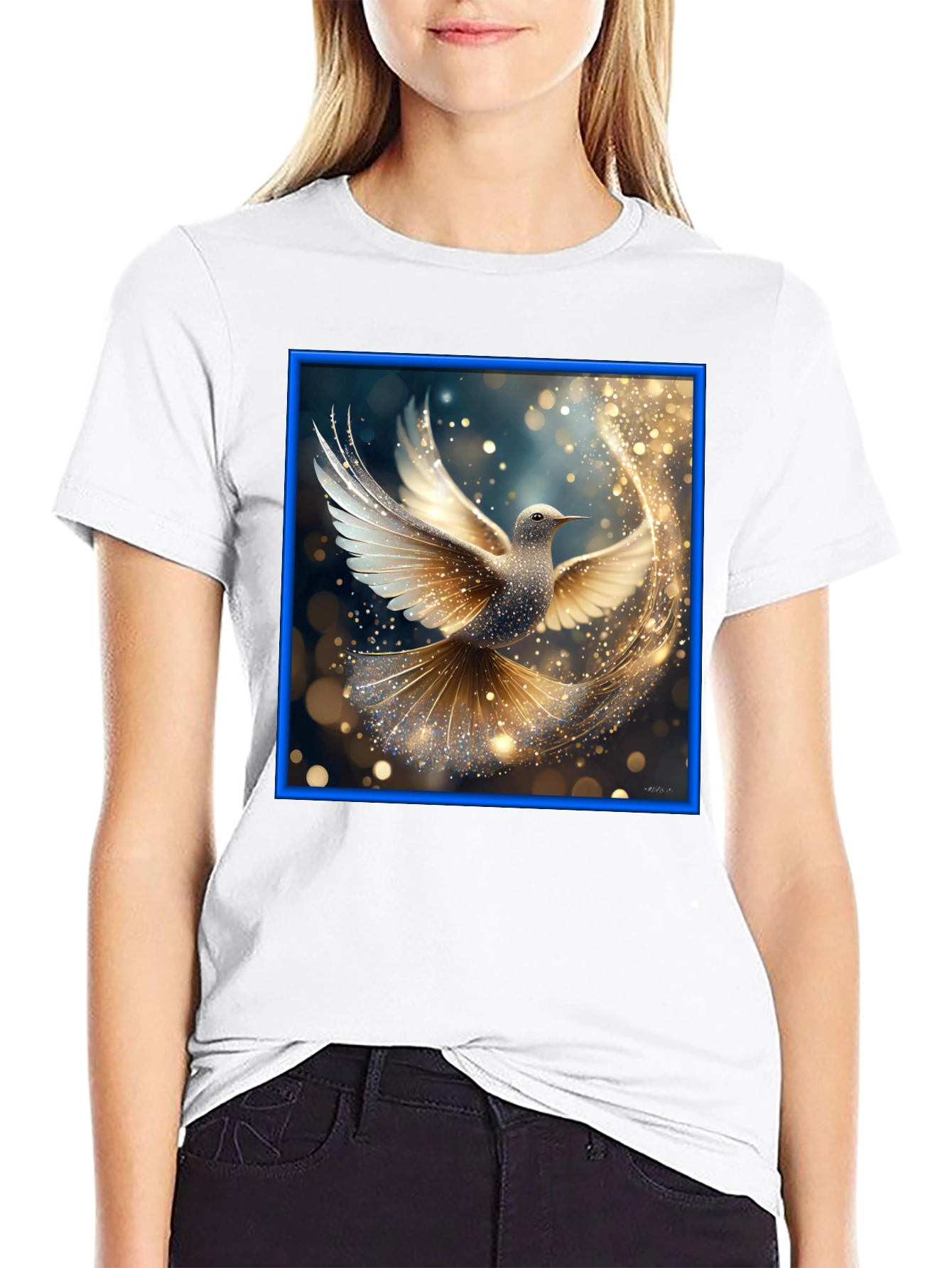 Elegant Dove Graphic Tee