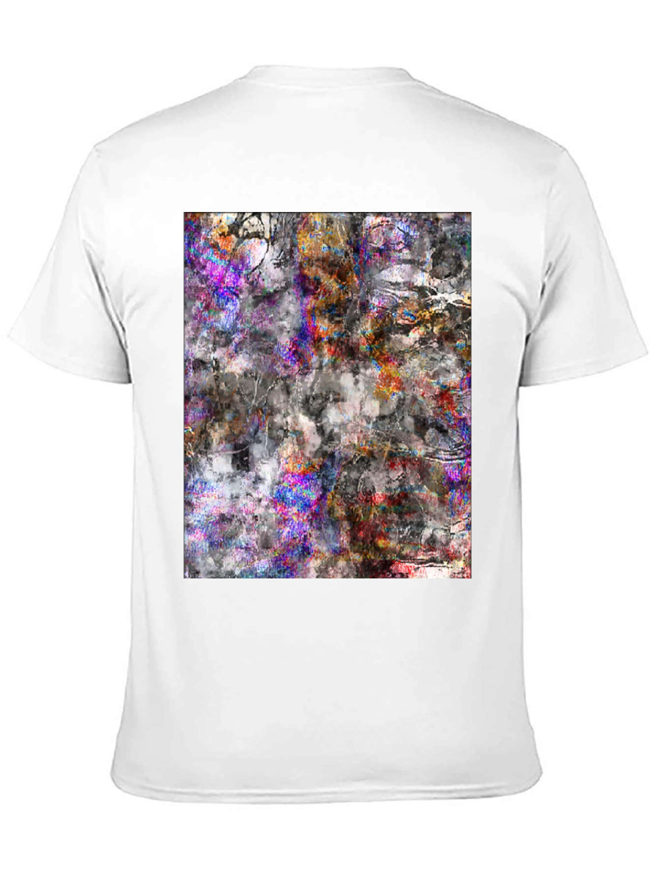 Abstract Art Tee - Black Cotton Blend