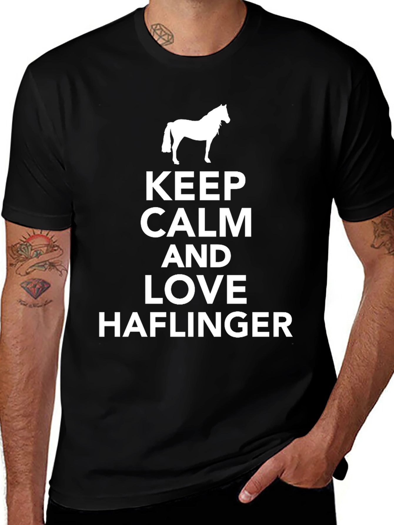 Keep Calm Love Haflinger Horse T-Shirt